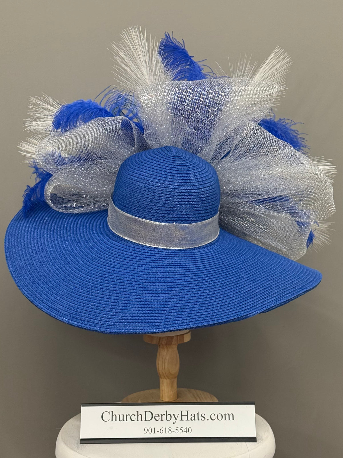 Sapphires and Diamonds - Kentucky Derby Hat