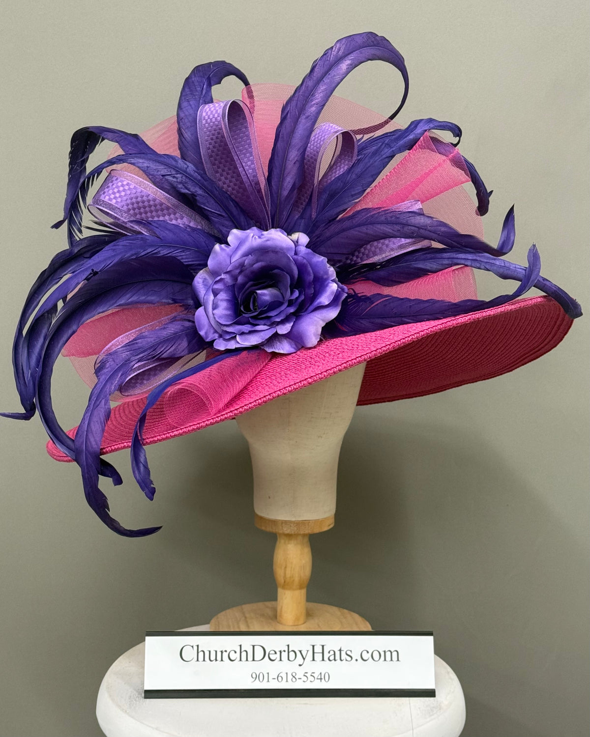 Wendy - Kentucky Derby Hat - Church Derby Hat