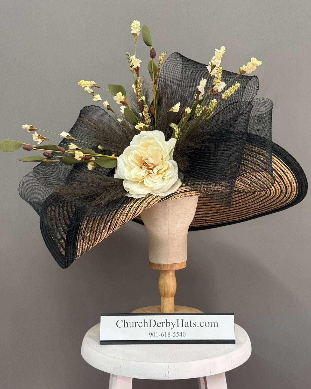 Samantha - Kentucky Derby Hat - Church Derby Hat