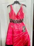 Mac Duggal dress hot pink size 2