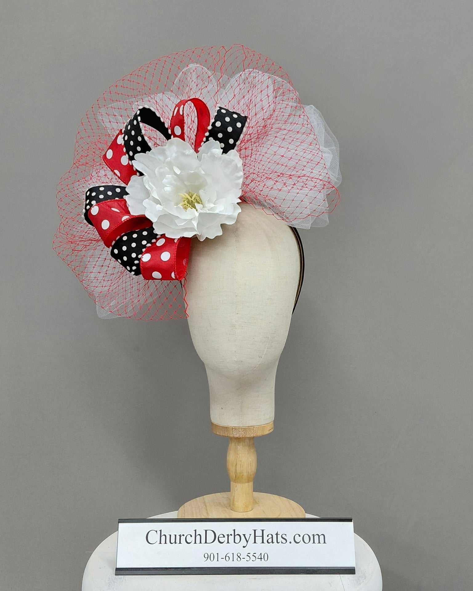 Sarah Jane Fascinator on Headband