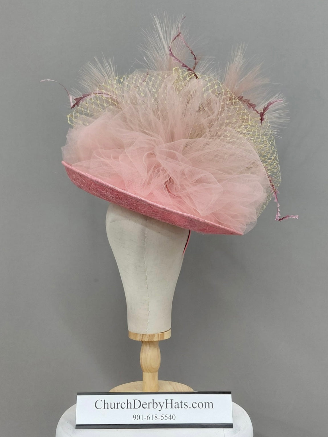 English Rose Fascinator on Headband