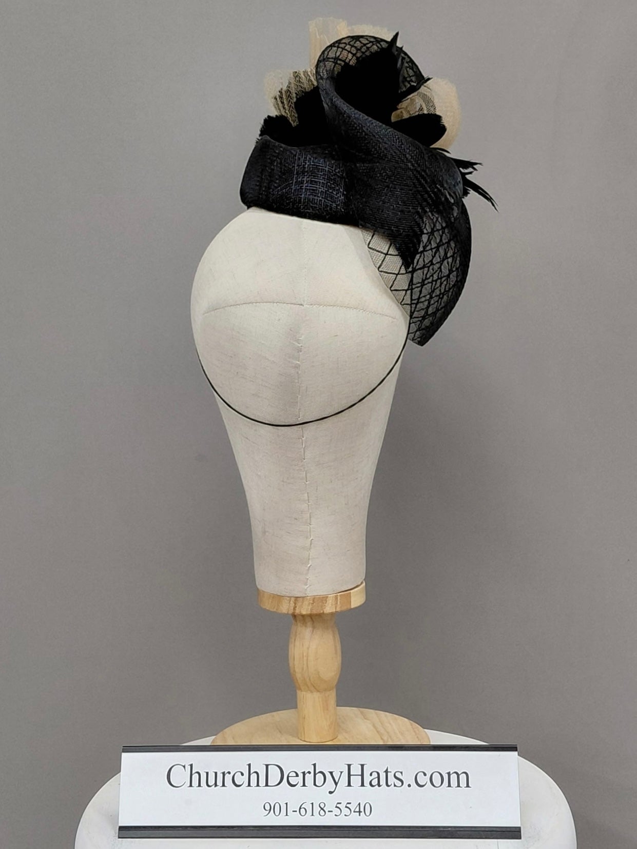 Consuelo Fascinator with Stretch-cord