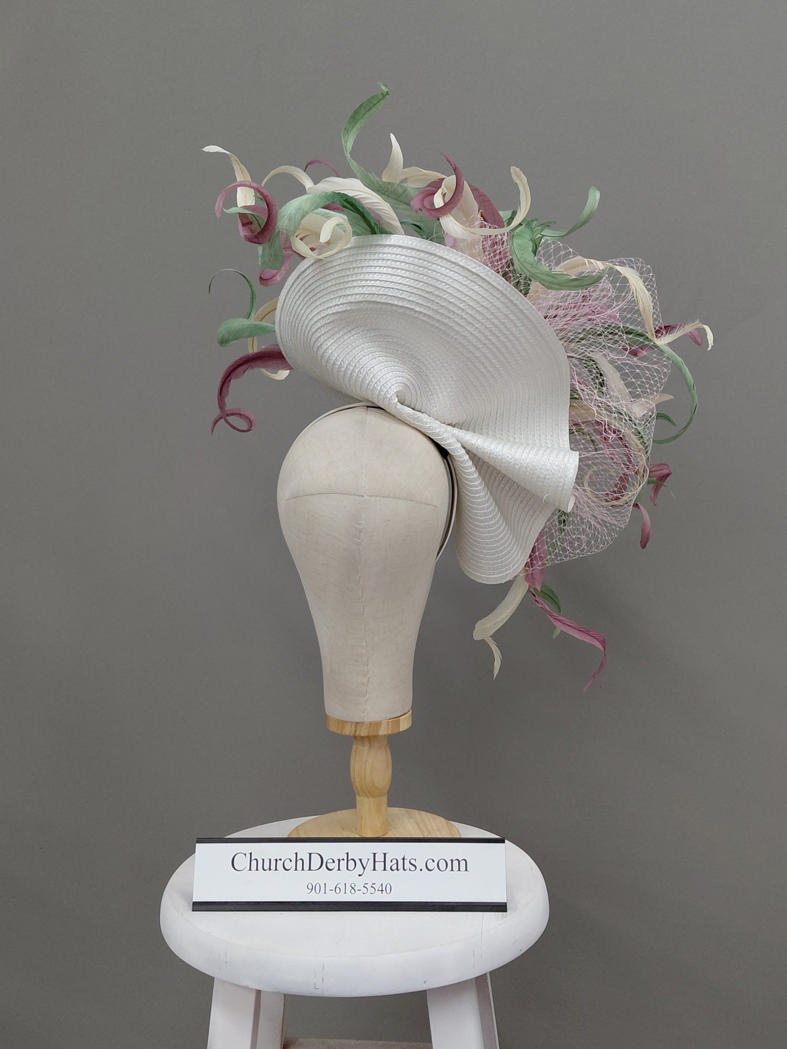 Lady Rebecca Fascinator - Church Derby Hat