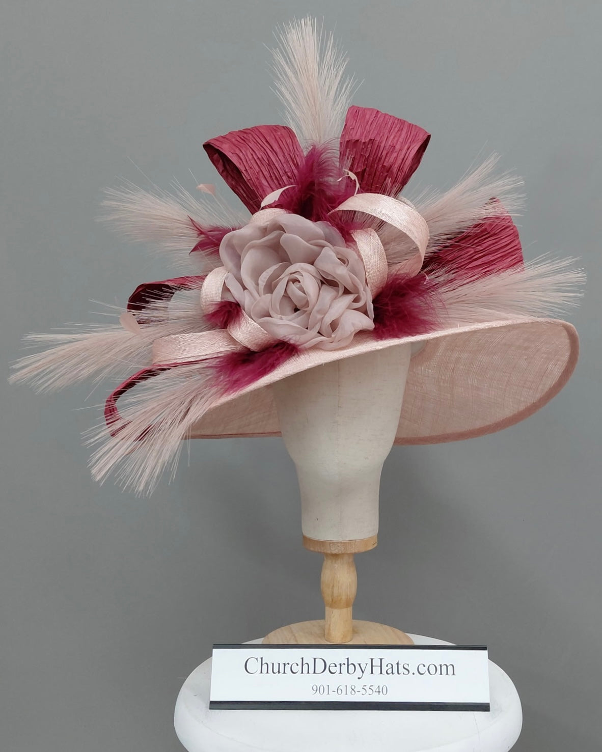 Scarlet Rae - Kentucky Derby Hat - Church Hat