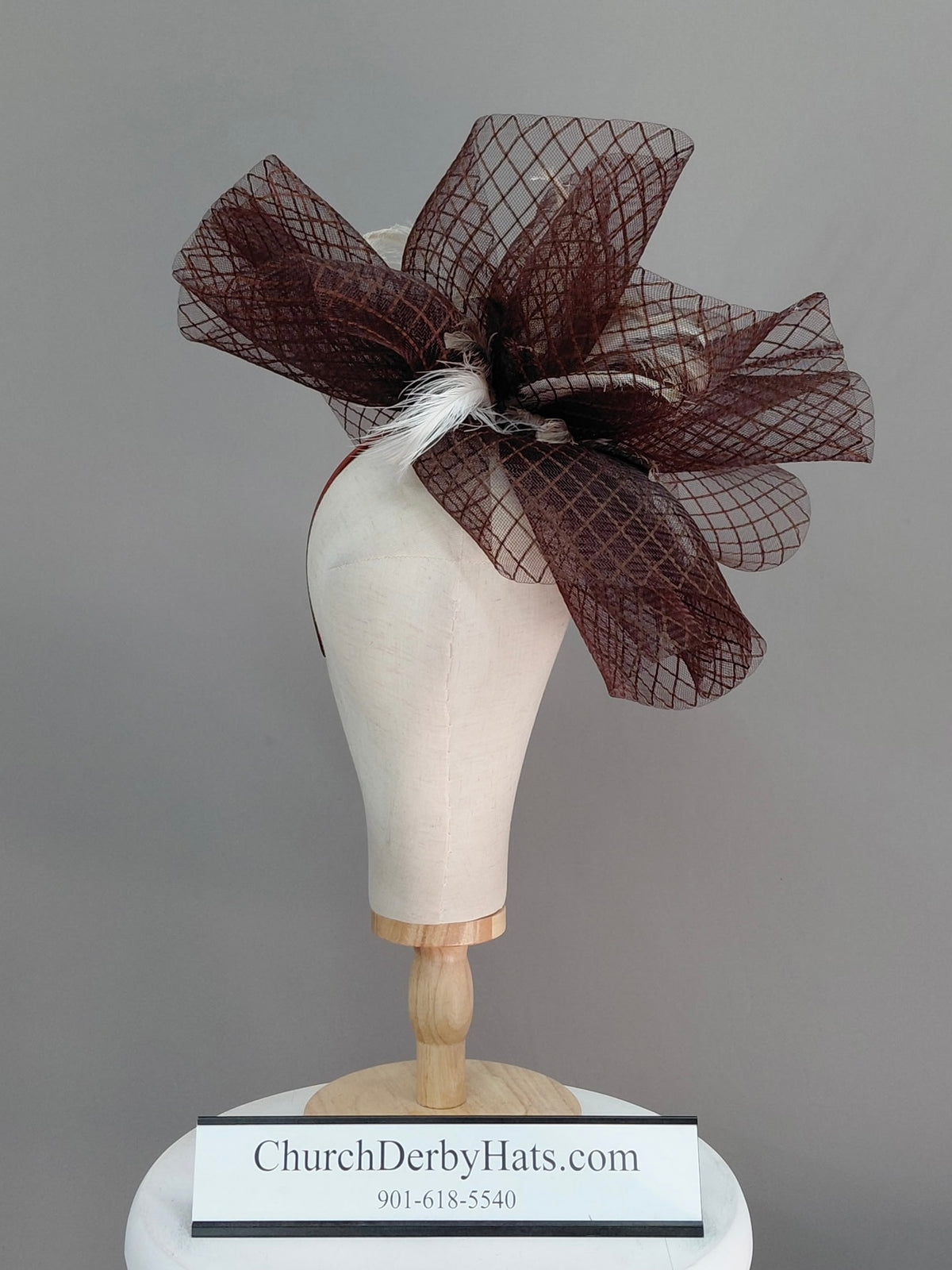 Fiona - Kentucky Derby Hat - Fascinator on Headband