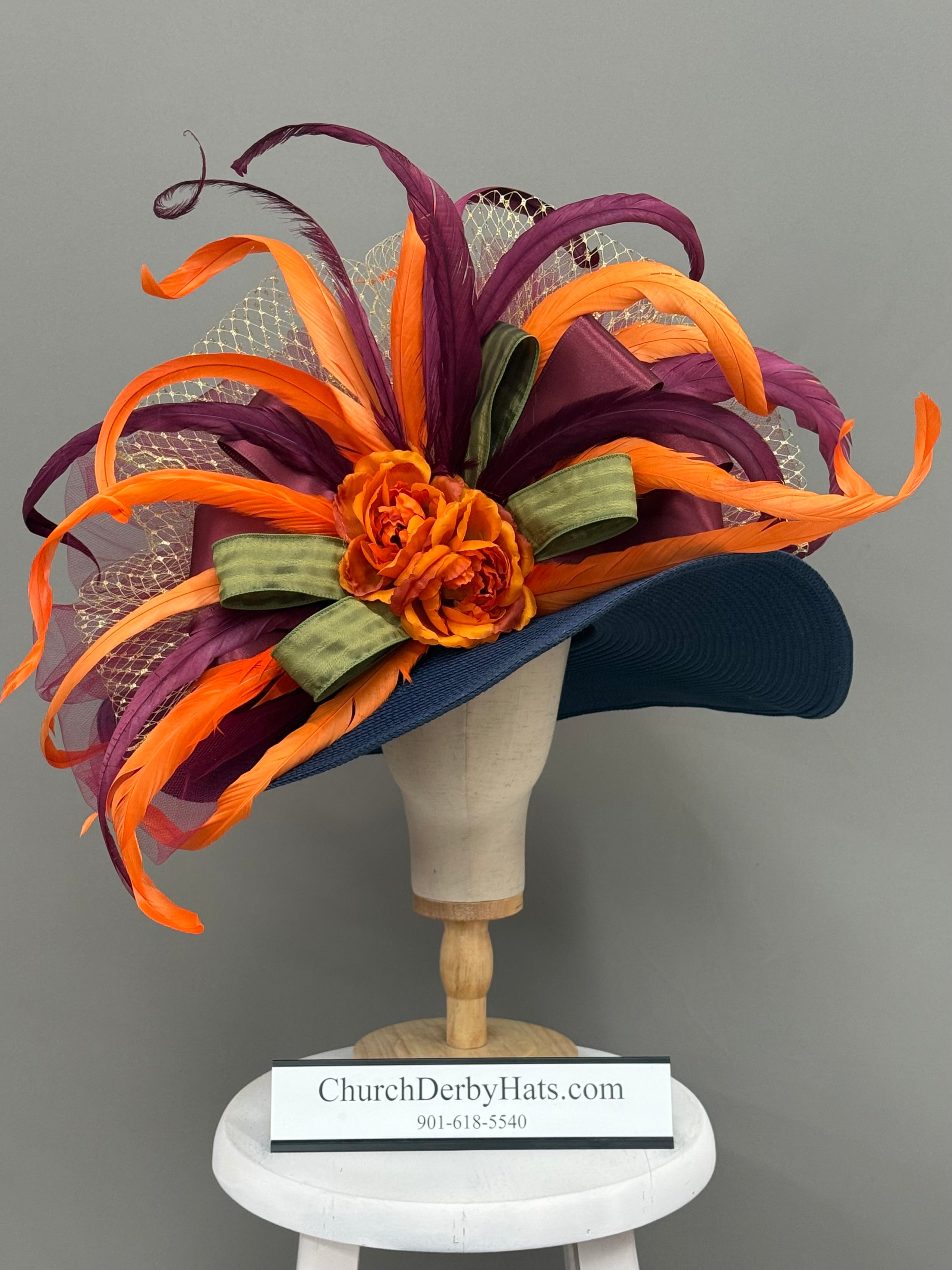 Plum Pretty - Kentucky Derby Hat - Church Derby Hat