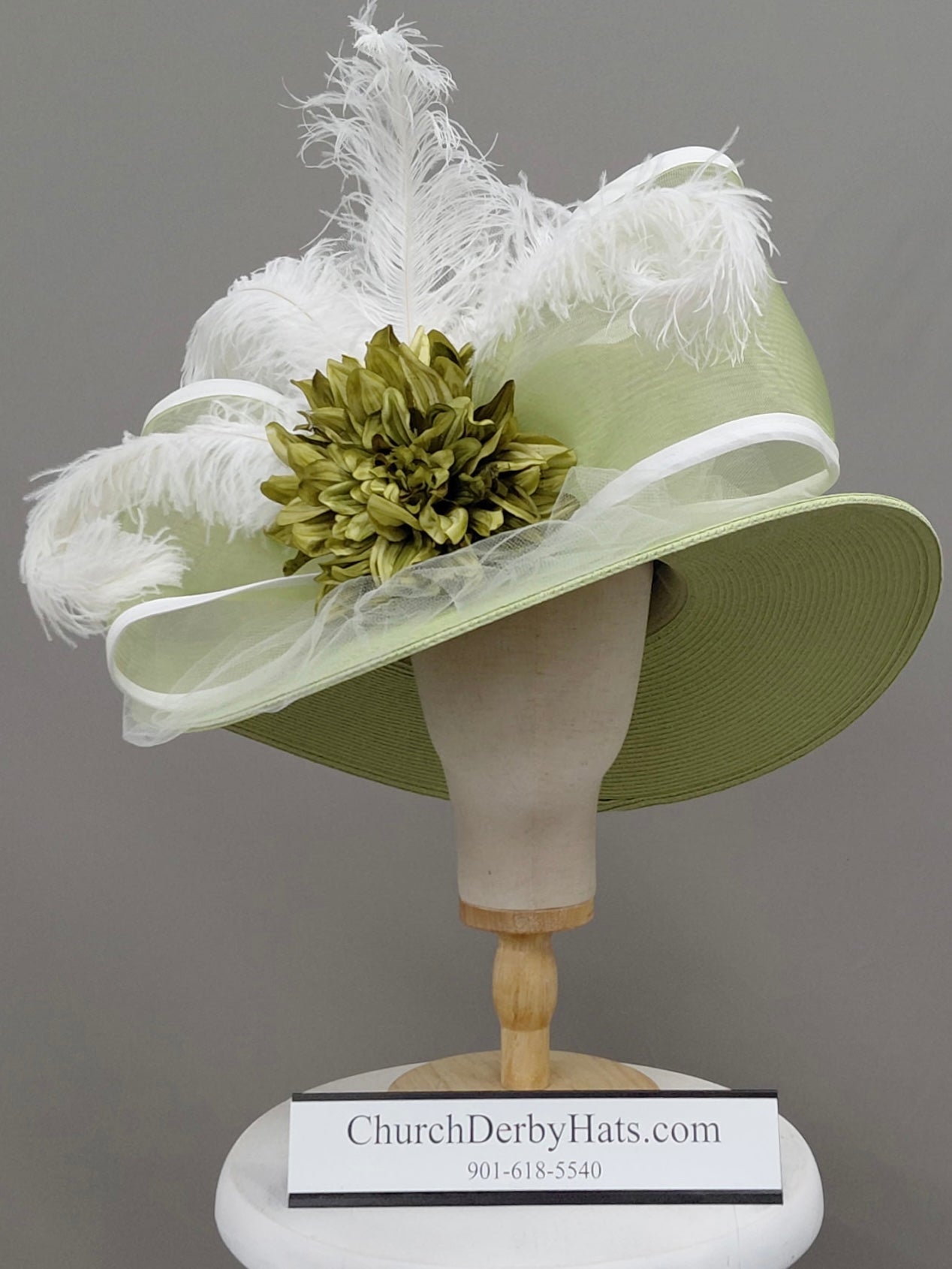 Garden Green - Kentucky Derby Hat