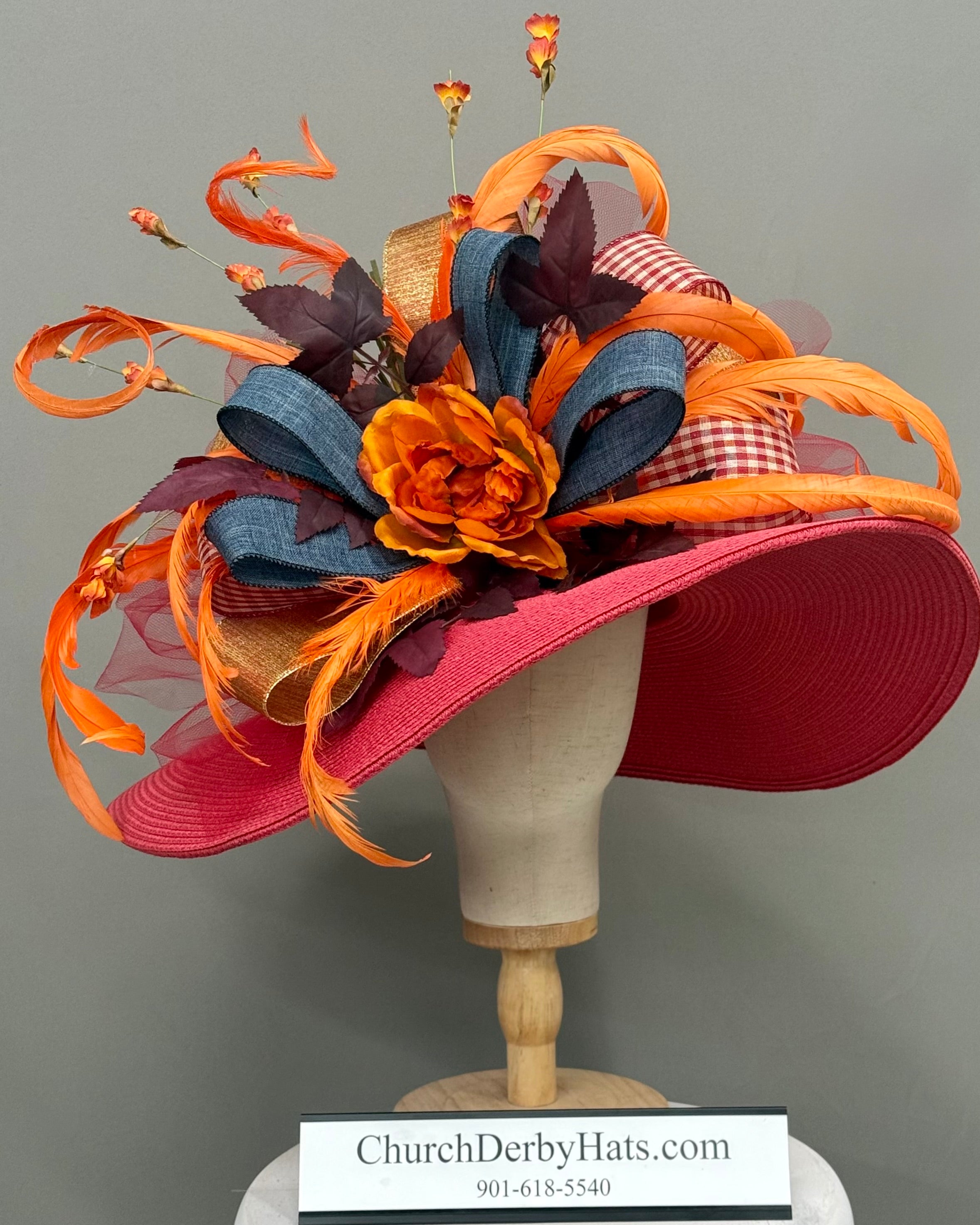 Lovebirds - Kentucky Derby Hat - Church Hat