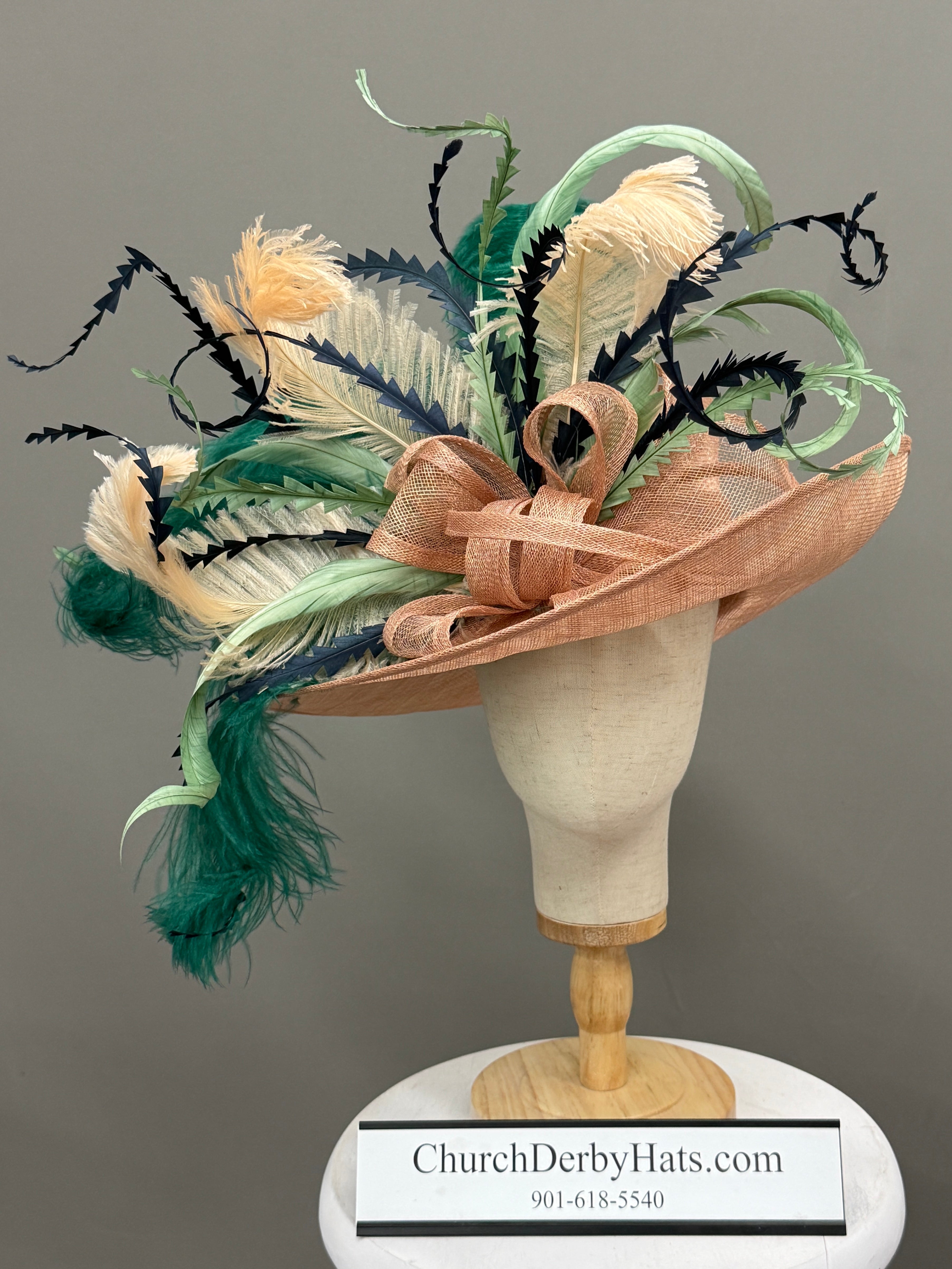 Apricot - Kentucky Derby Hat