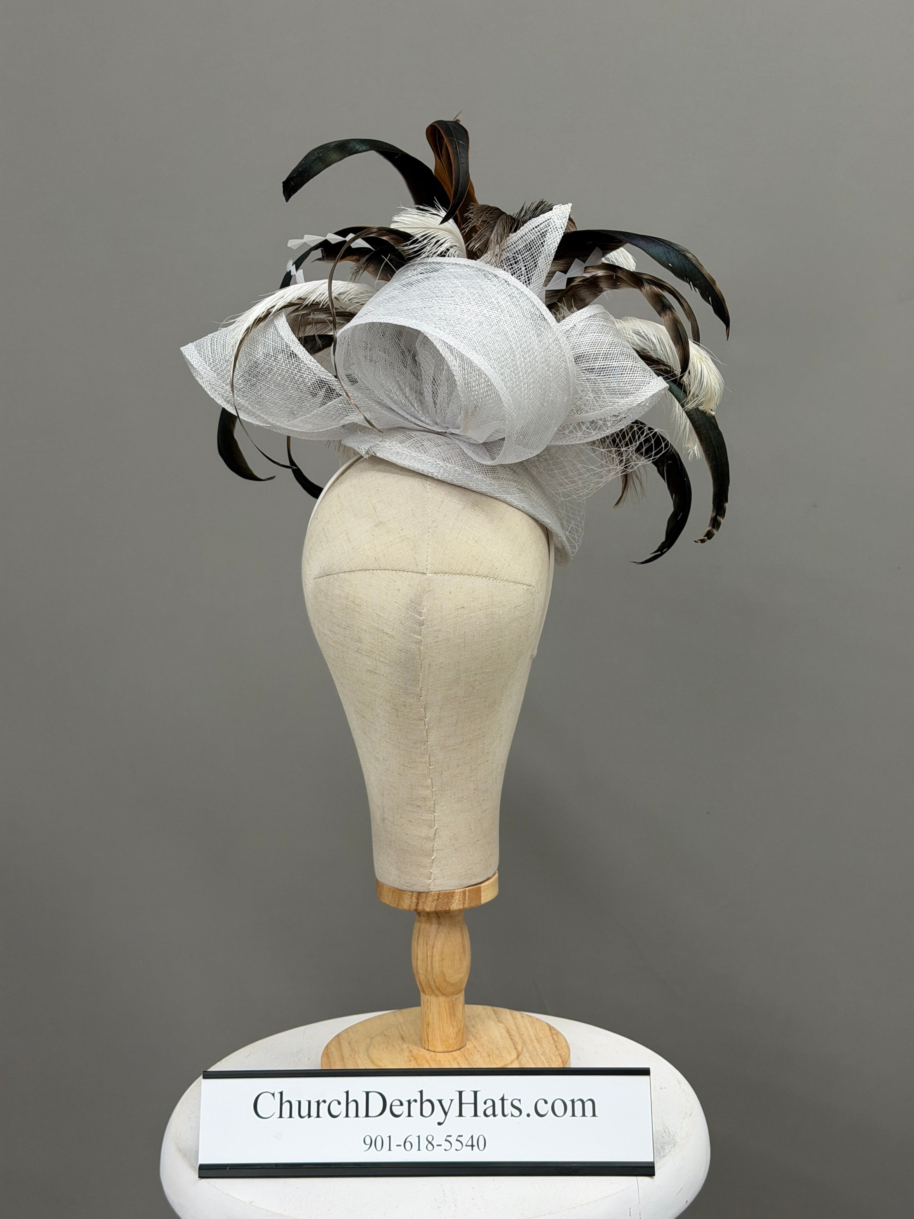 Copper Fascinator - Church Derby Hat