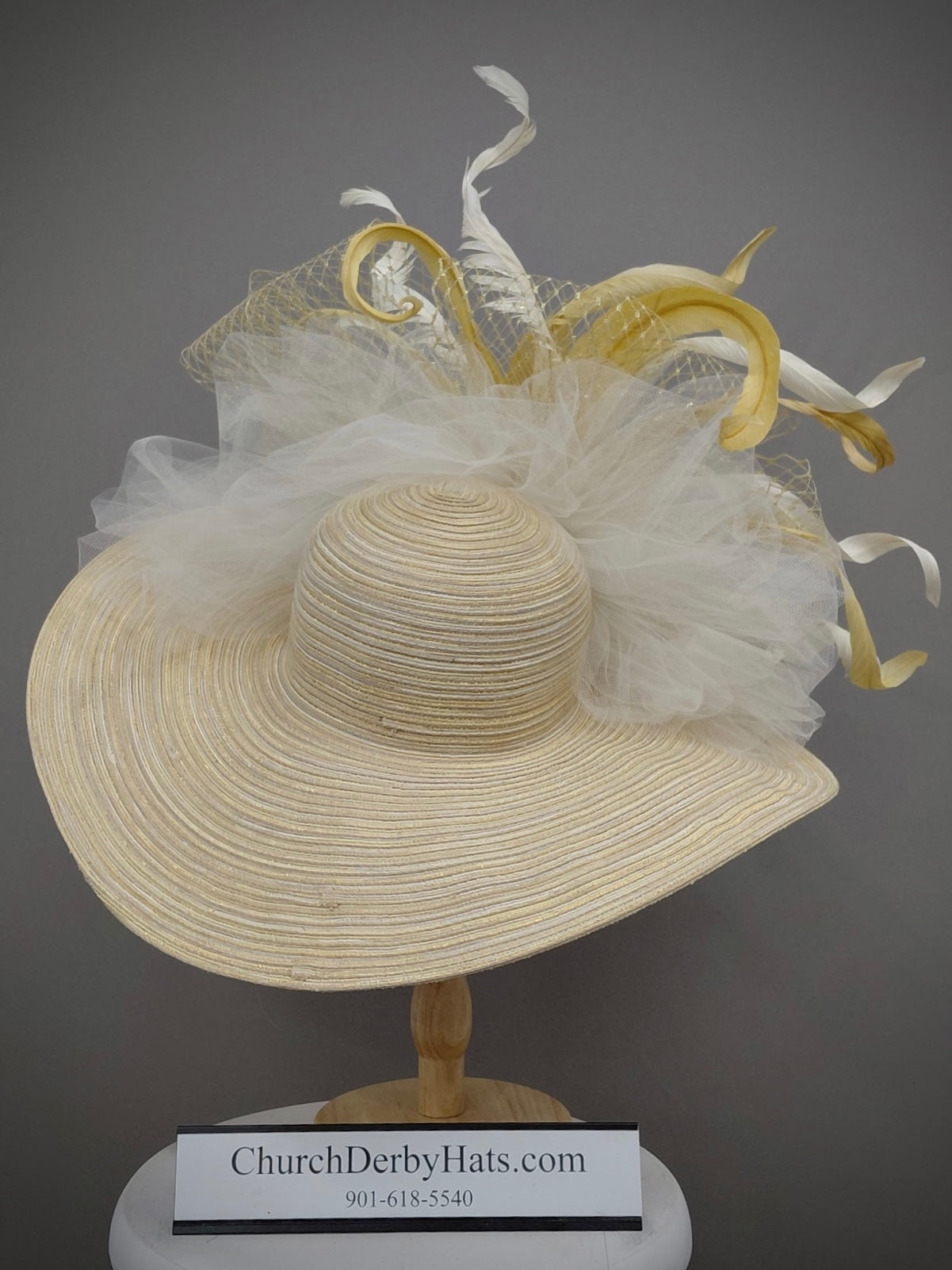 Sally Yellow - Kentucky Derby Hat