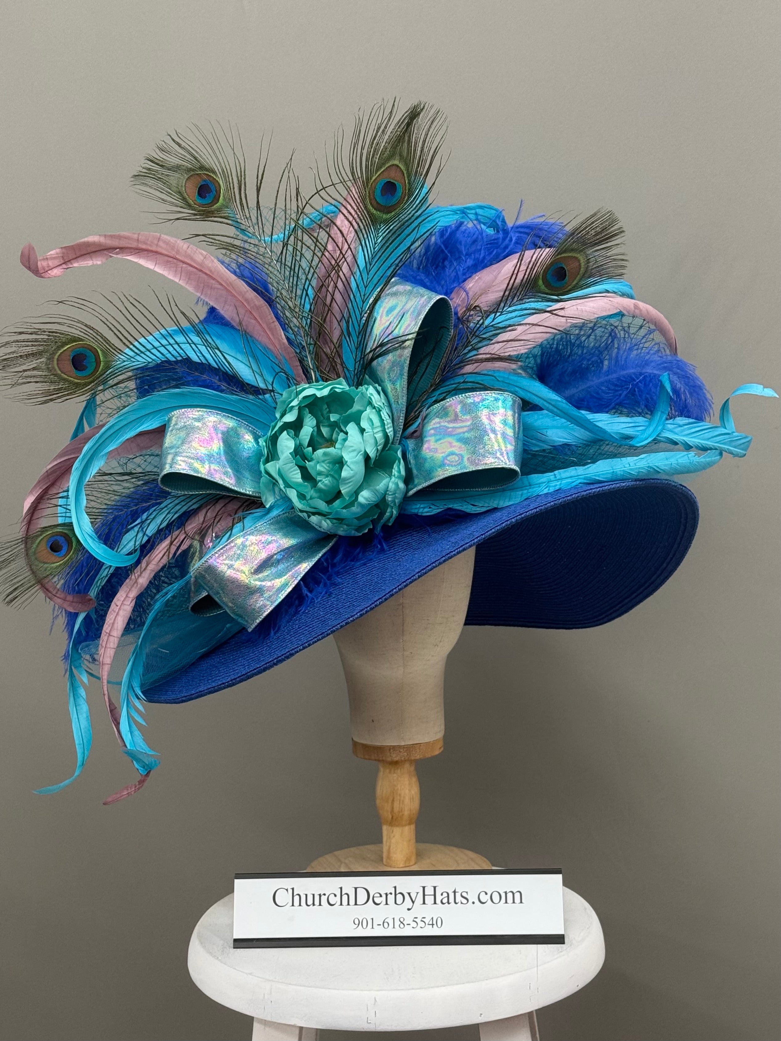 Her Royal Highness - Kentucky Derby Hat - Church Hat - One-of-a-kind millinery