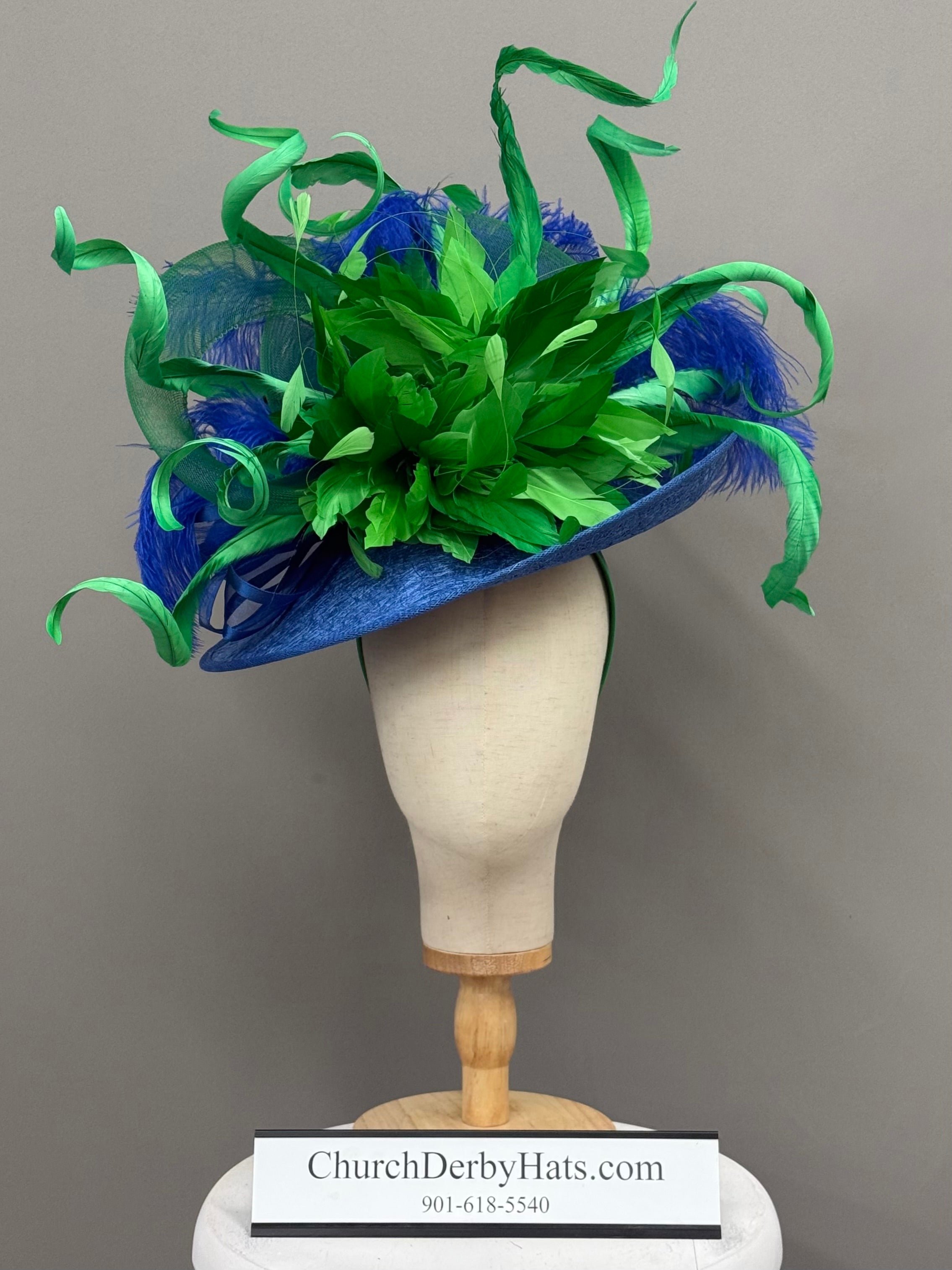 Sarah Leigh Fascinator on Headband - Kentucky Derby Hat