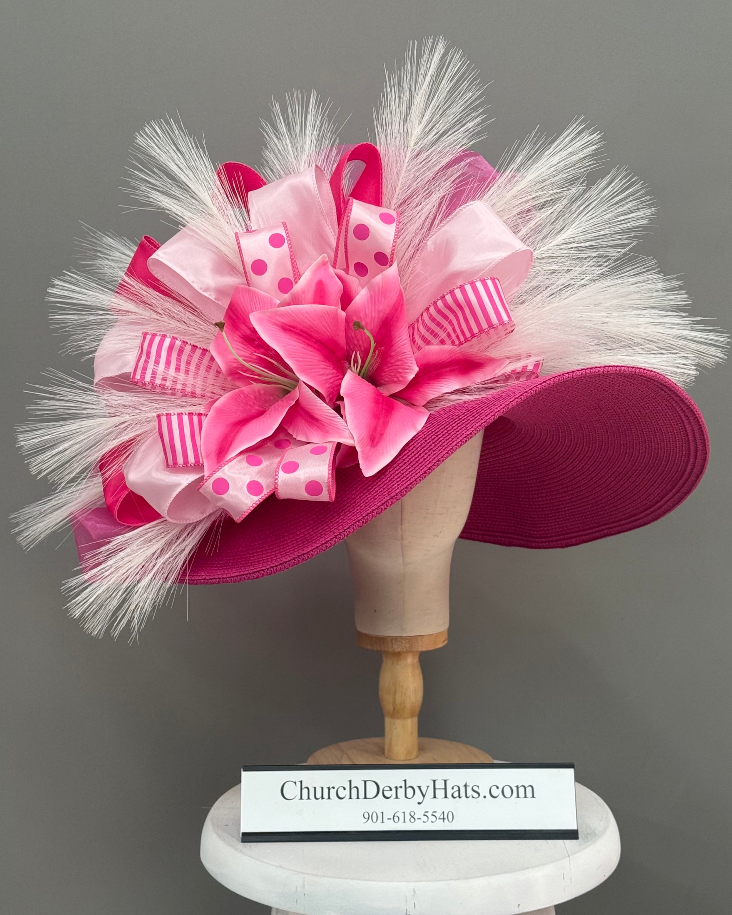 Tiffany Pink - Kentucky Derby Hat