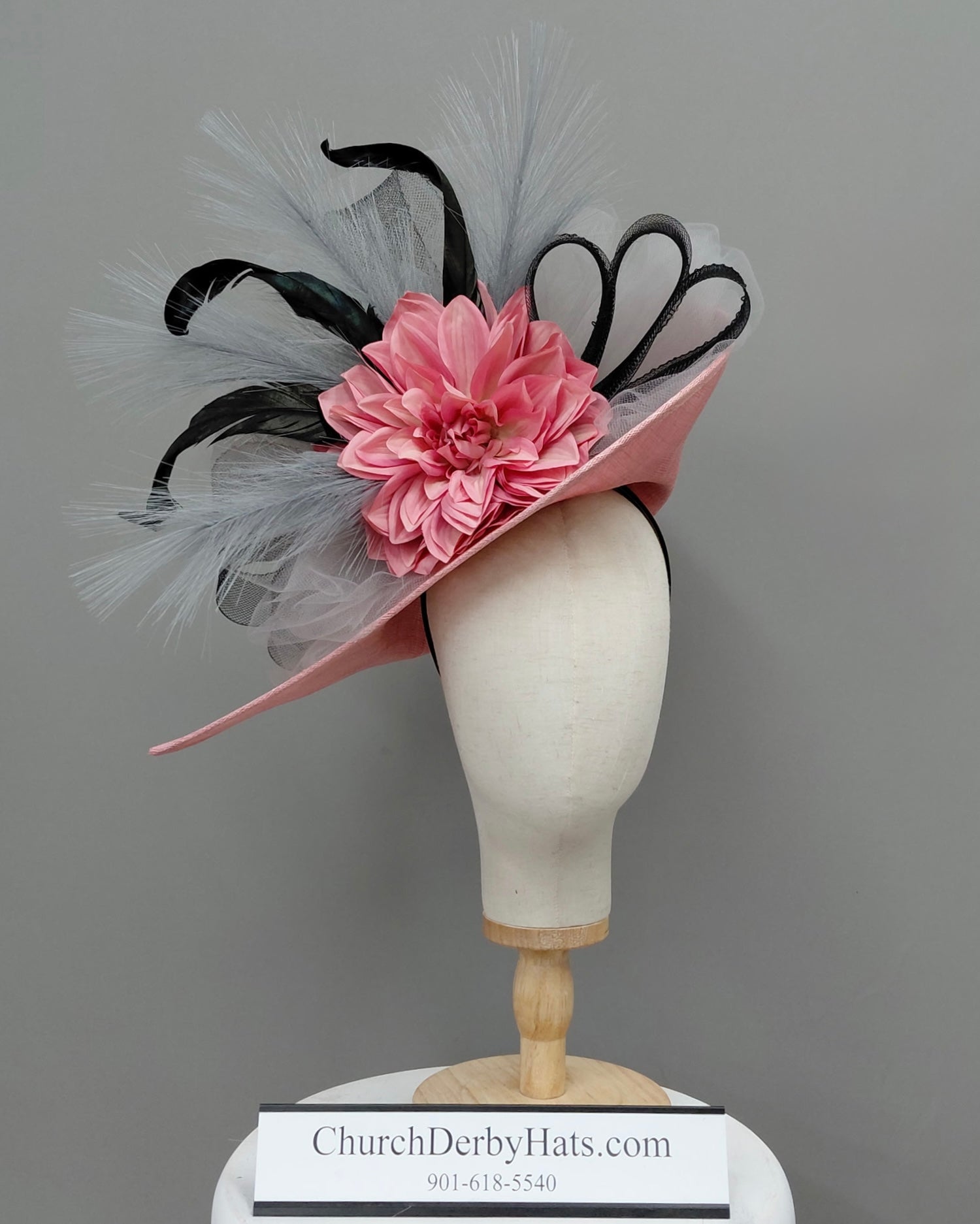 Delora Fascinator - Kentucky Derby Hat - Church Hat