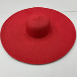 Paper Straw Hat Body Red