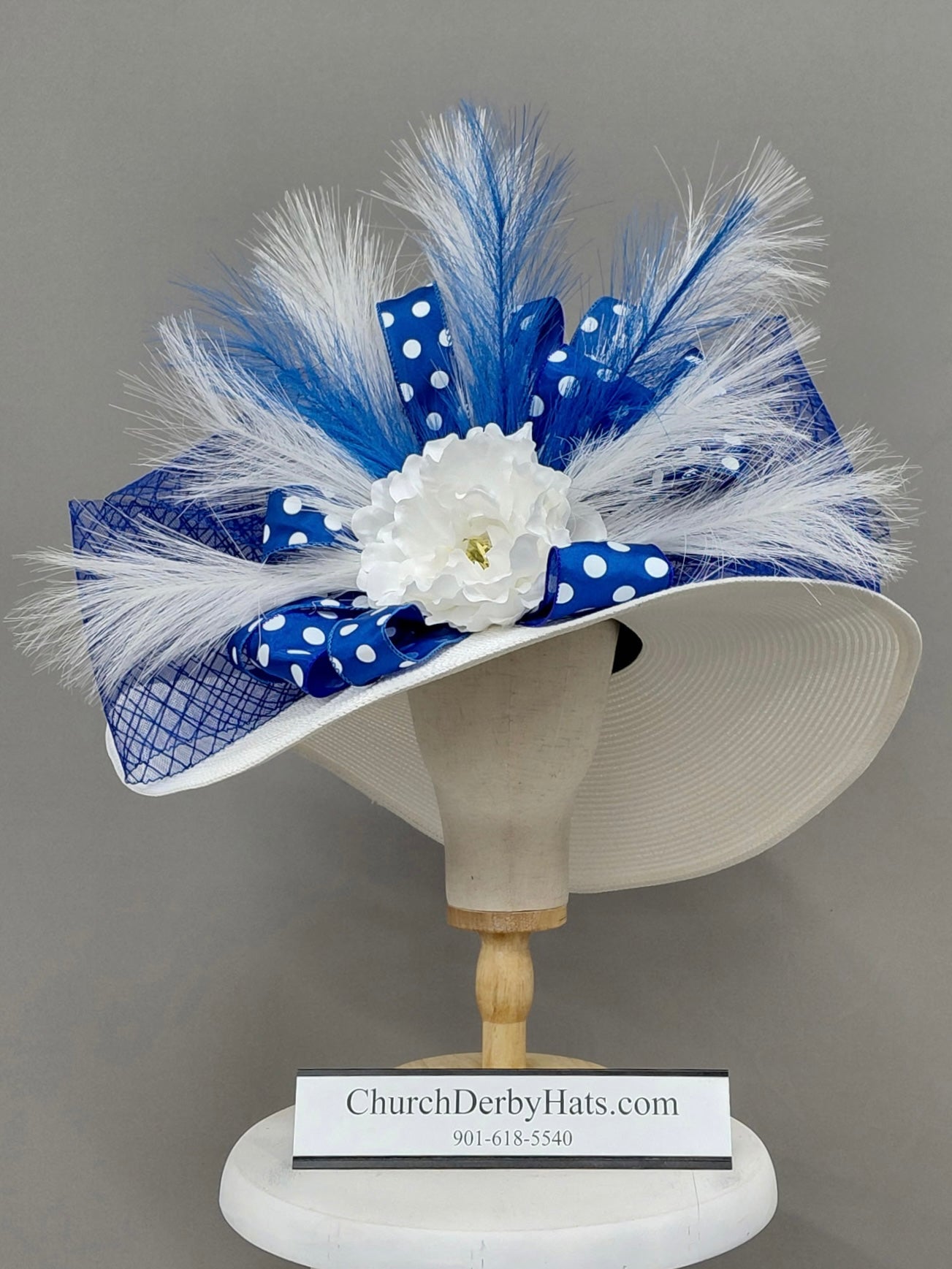 Fantasia Blue - Kentucky Derby Hat