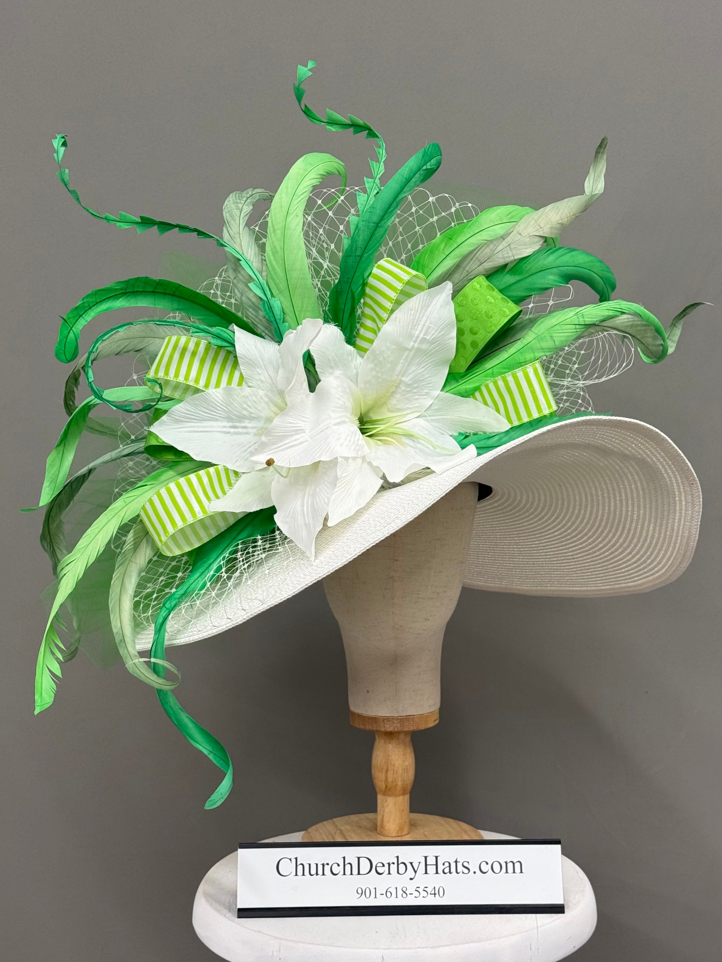 Lucky - Kentucky Derby Hat - Church Derby Hat