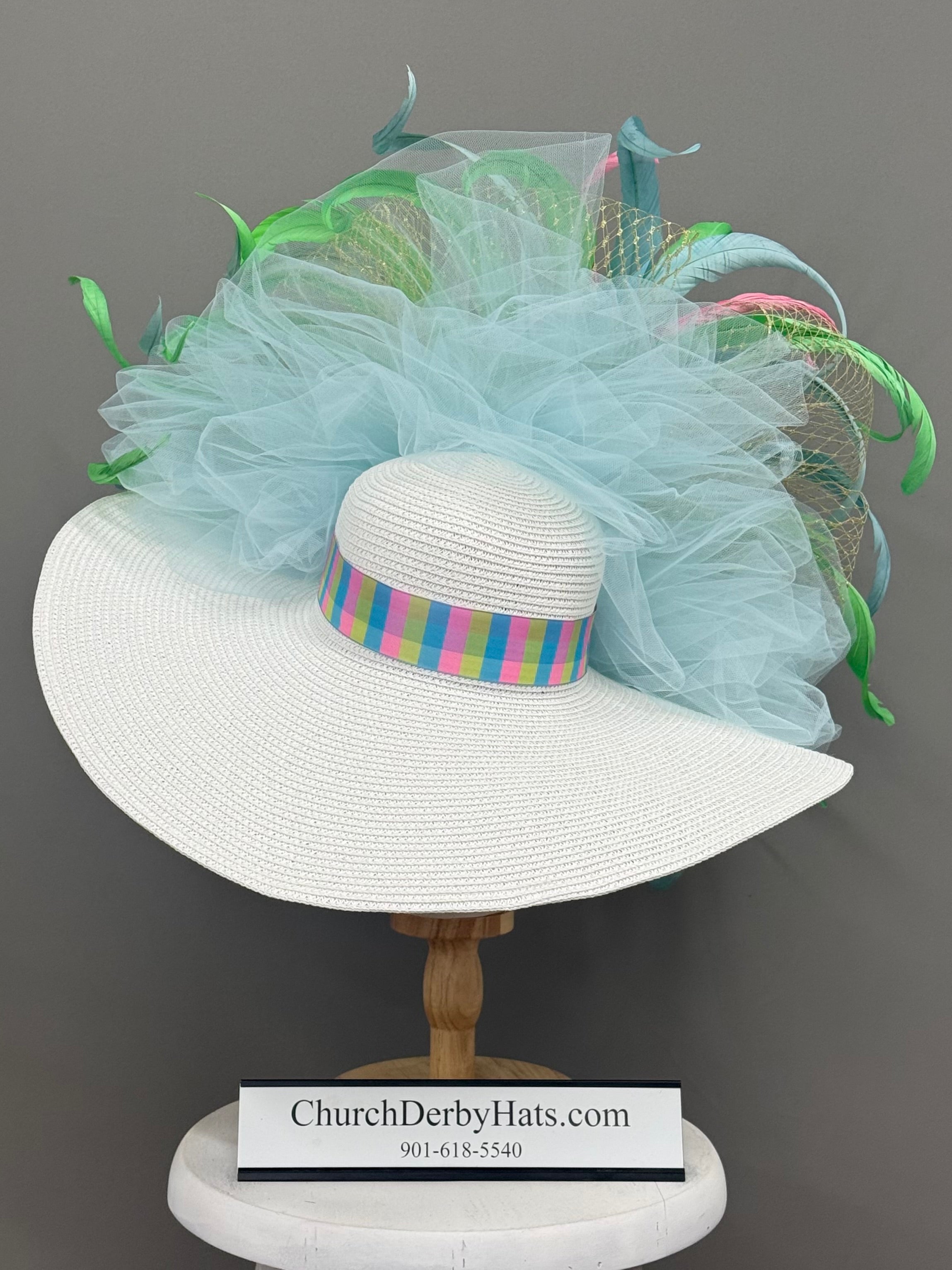 Color Wheel - Kentucky Derby Hat - Church Derby Hat