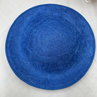Royal blue sinamay base
