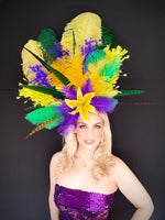 Mardi Gras Fascinator by Vance