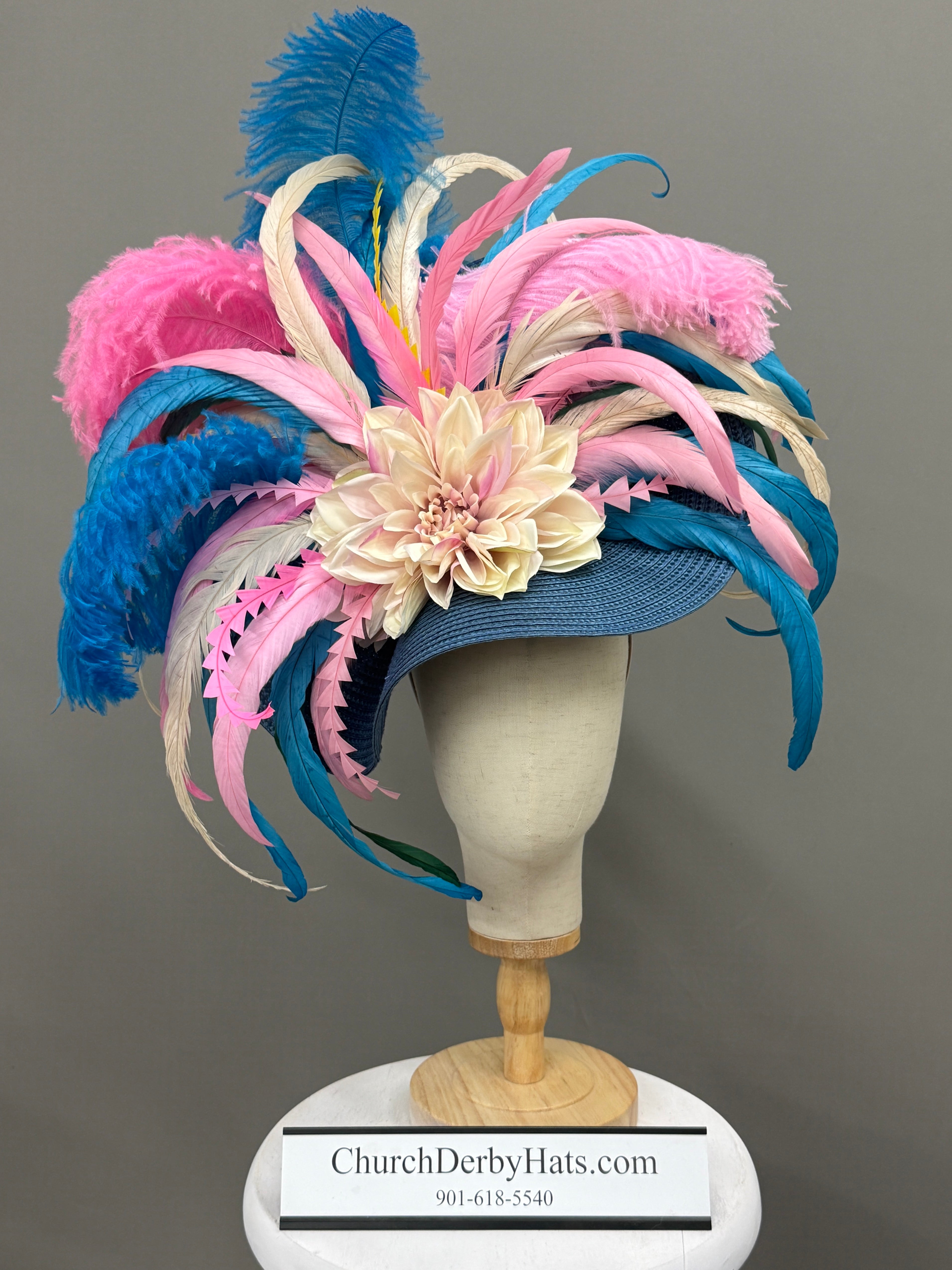 Karina Blue - Kentucky Derby Hat