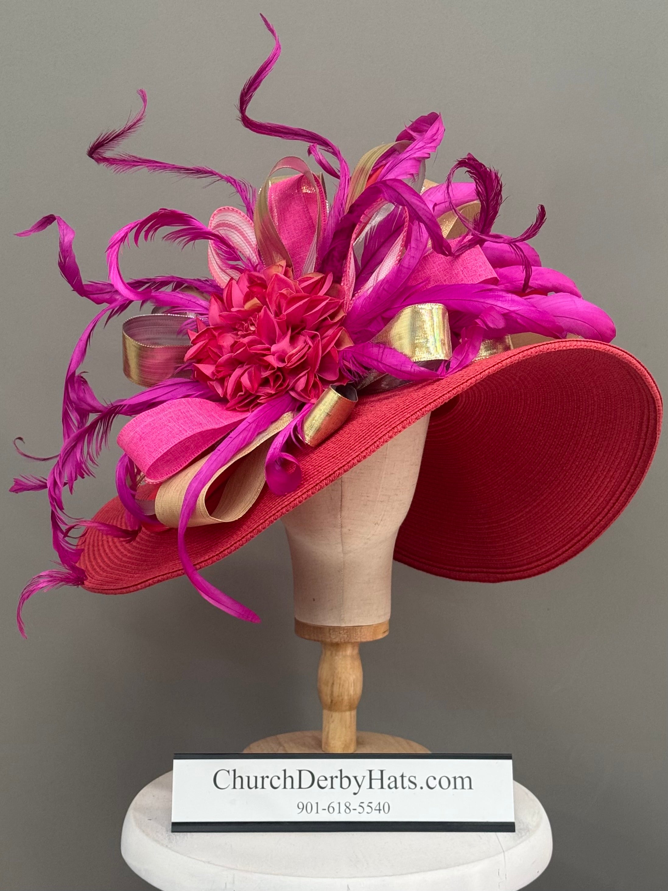 Dolly 🦋 - Kentucky Derby Hat - Church Hat