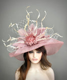 Blush Pink Sinamay
