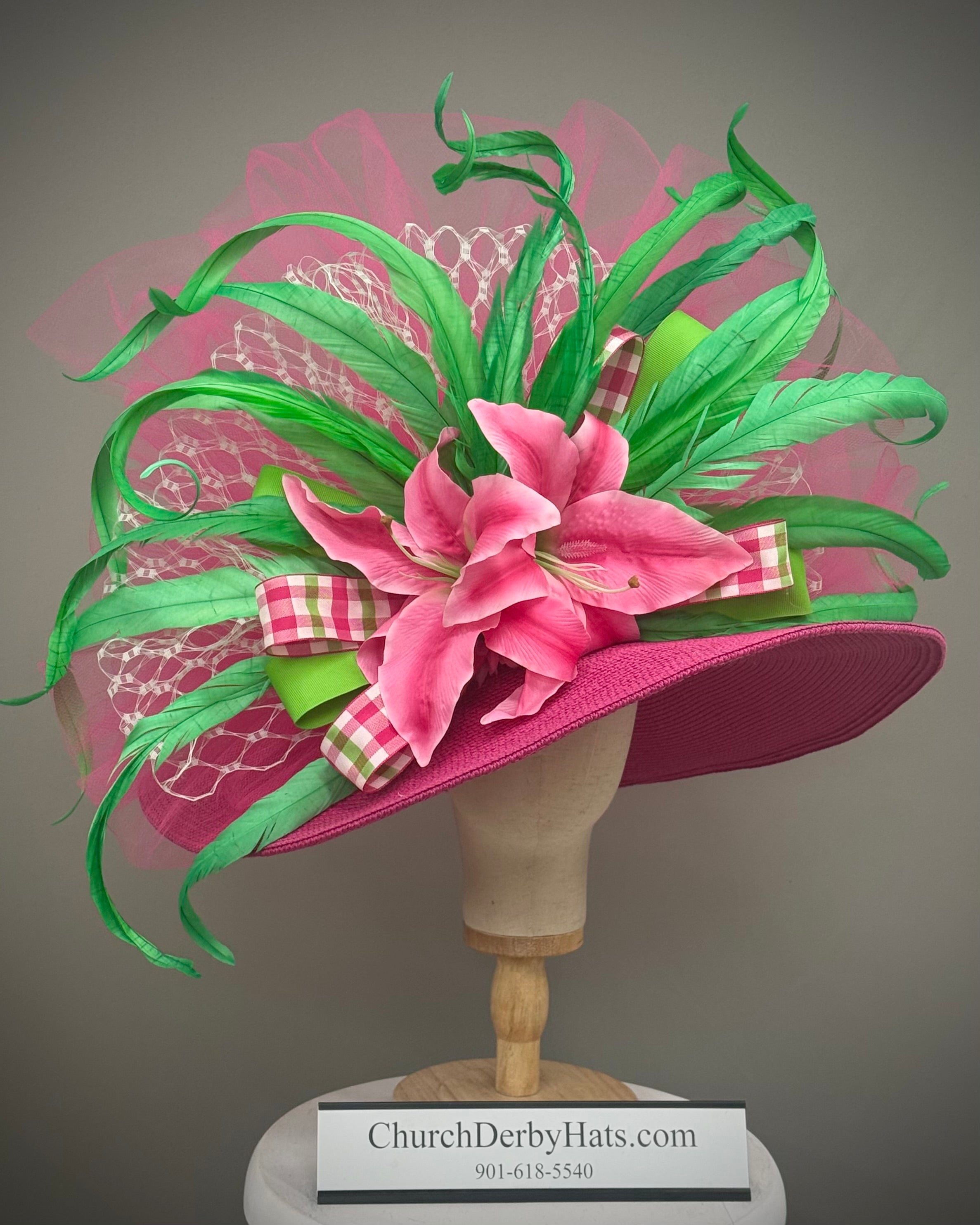 Lilybet - Kentucky Derby Hat - Church Hat