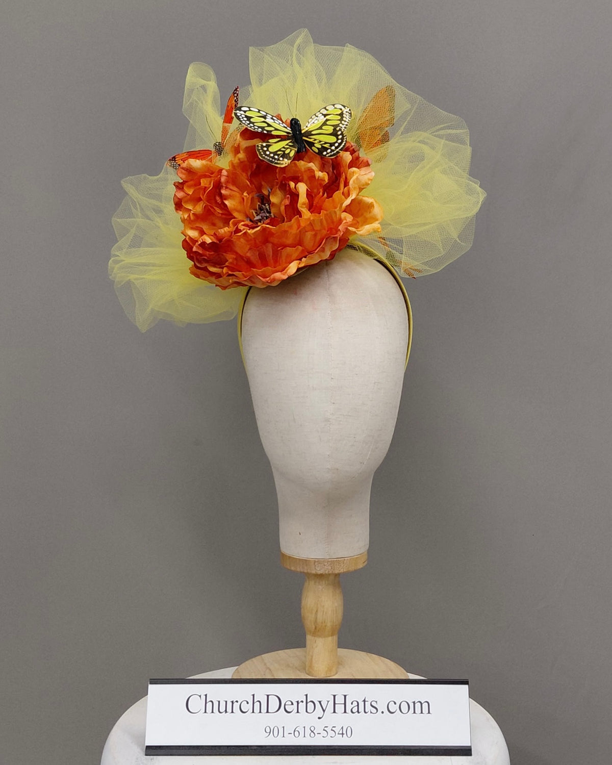 Jane Ann - Kentucky Derby Fascinator on Headband