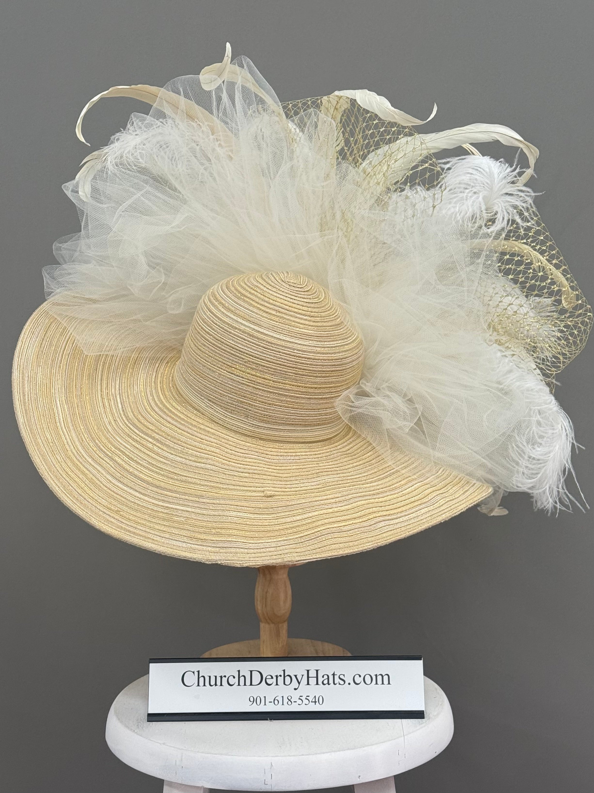 Magnolia - Church Hat - Kentucky Derby Hat