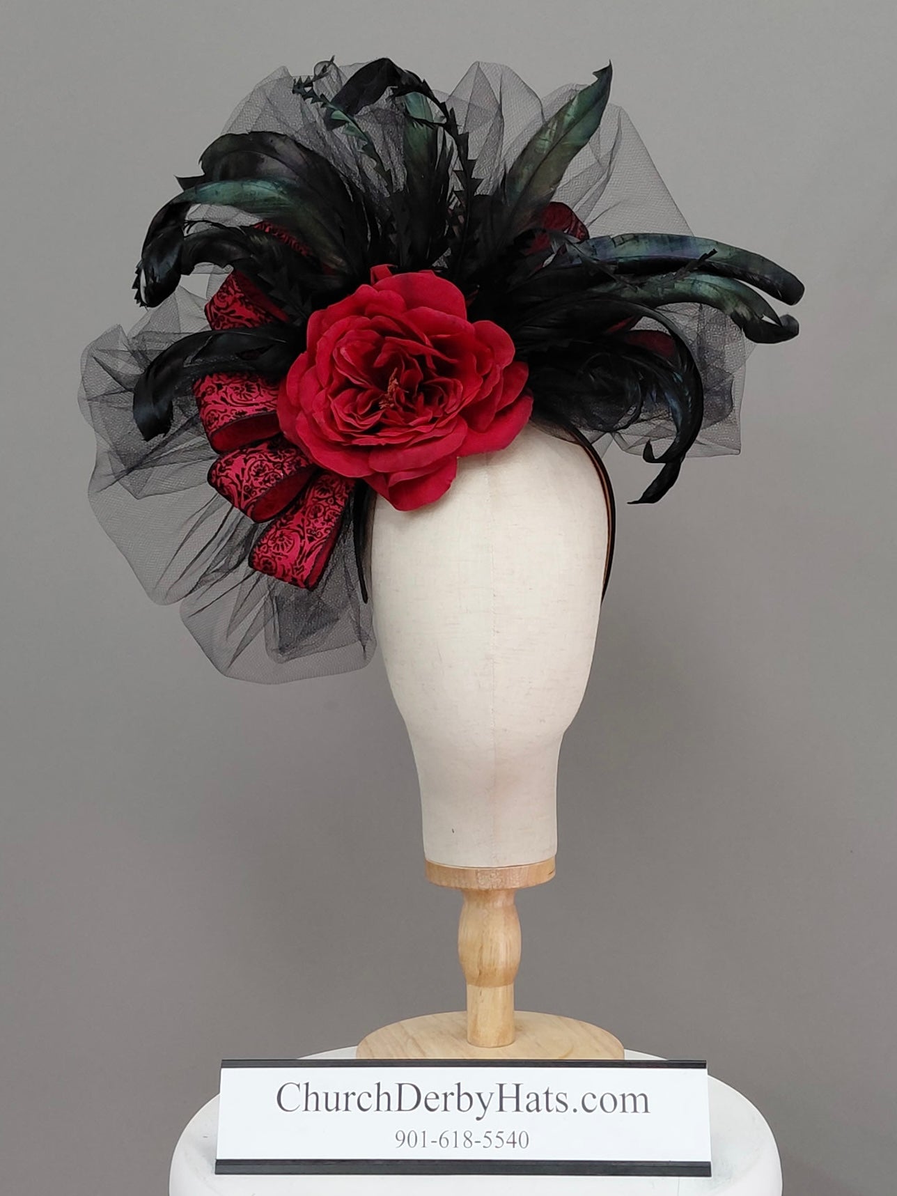 Derby Time Fascinator - Kentucky Derby Hat - Church Hat