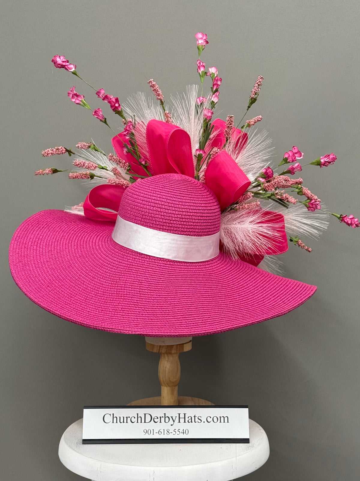 Hera Pink - Kentucky Derby Hat