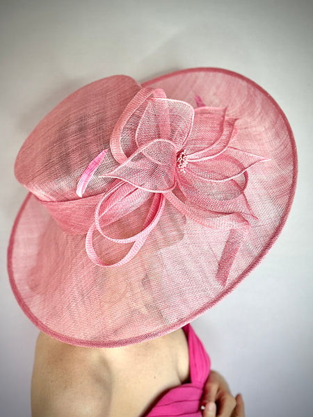 Soft Pink Sinamay Kentucky Derby Hat – Churchderbyhats.com