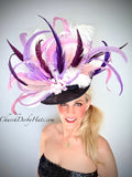 Lauren Purple Fascinator