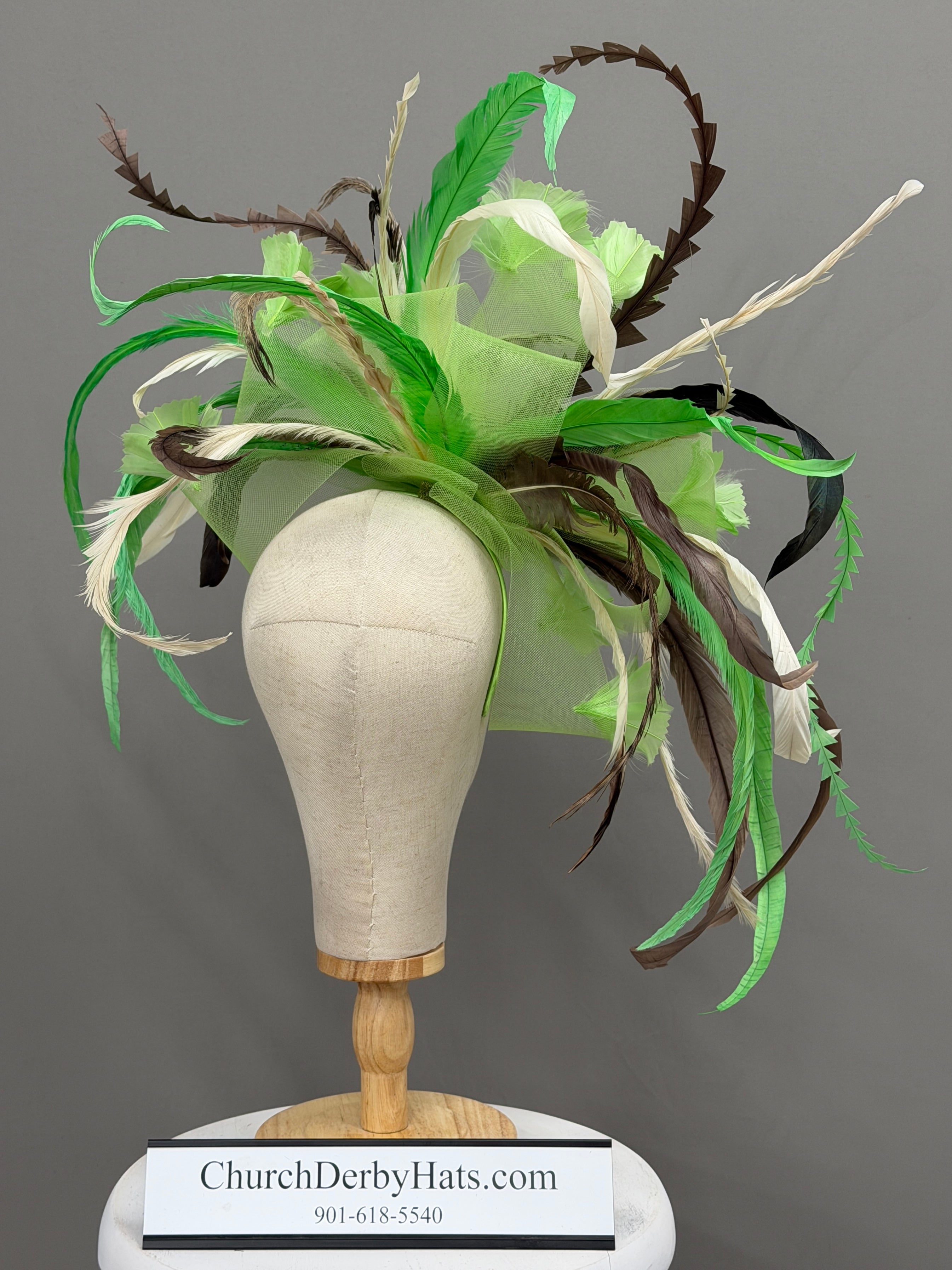 Wild Thang - Fascinator on Headband by Vance - Kentucky Derby Church Hat