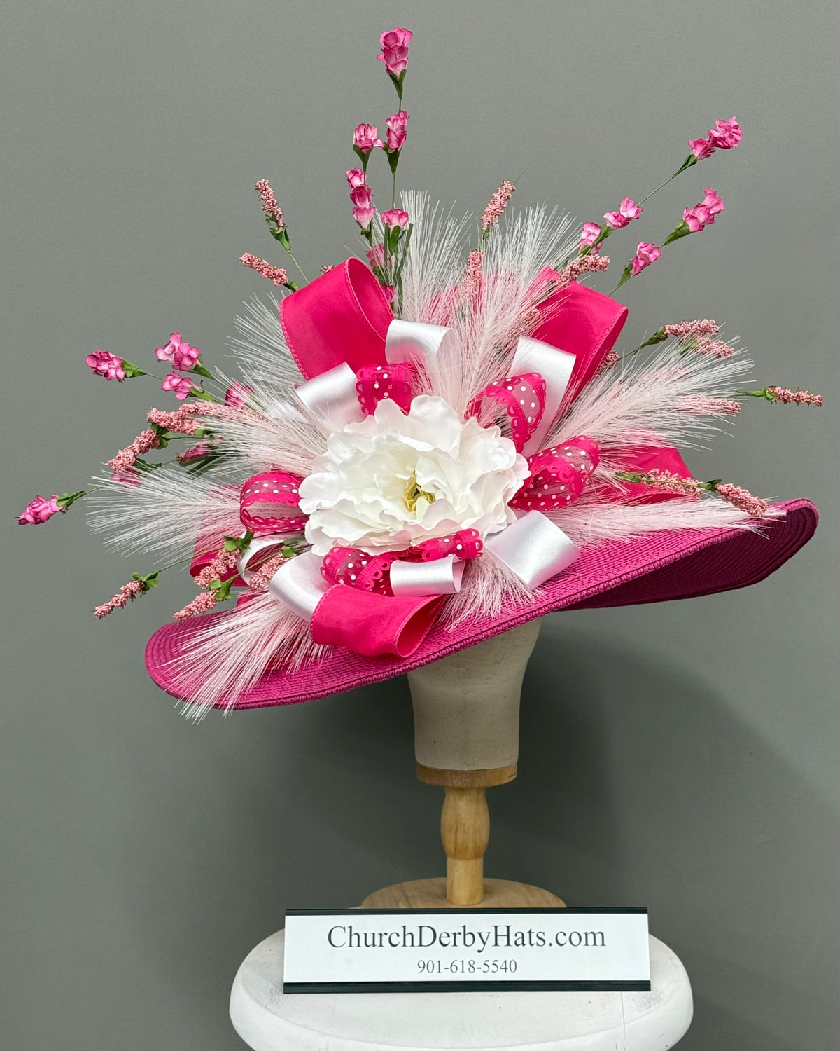 Hera Pink - Kentucky Derby Hat