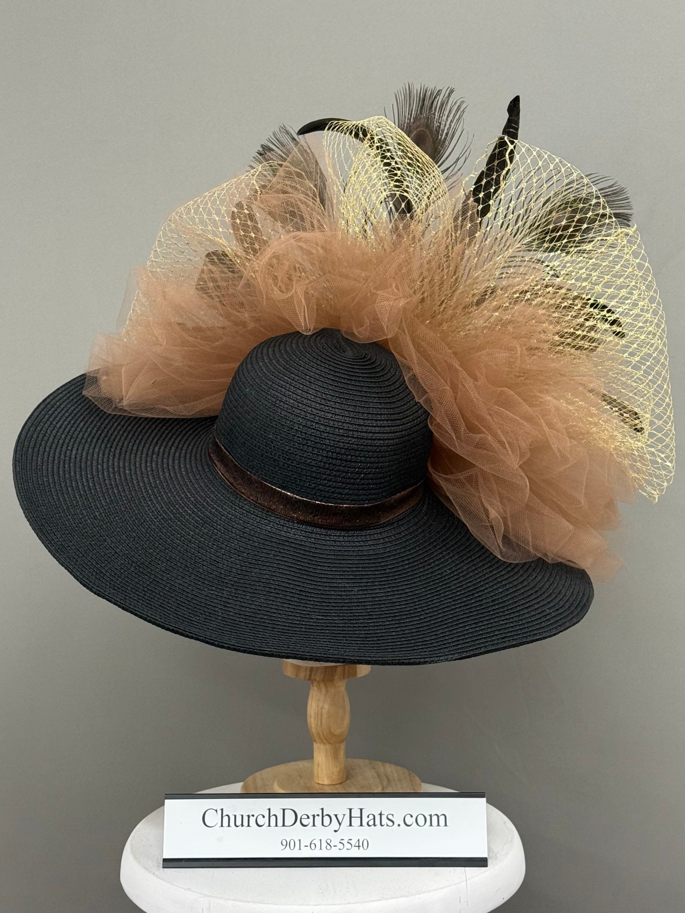 Bronze - Kentucky Derby Hat - Church Derby Hat