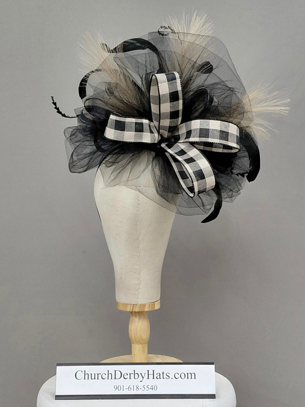 Stephanie Fascinator on Headband
