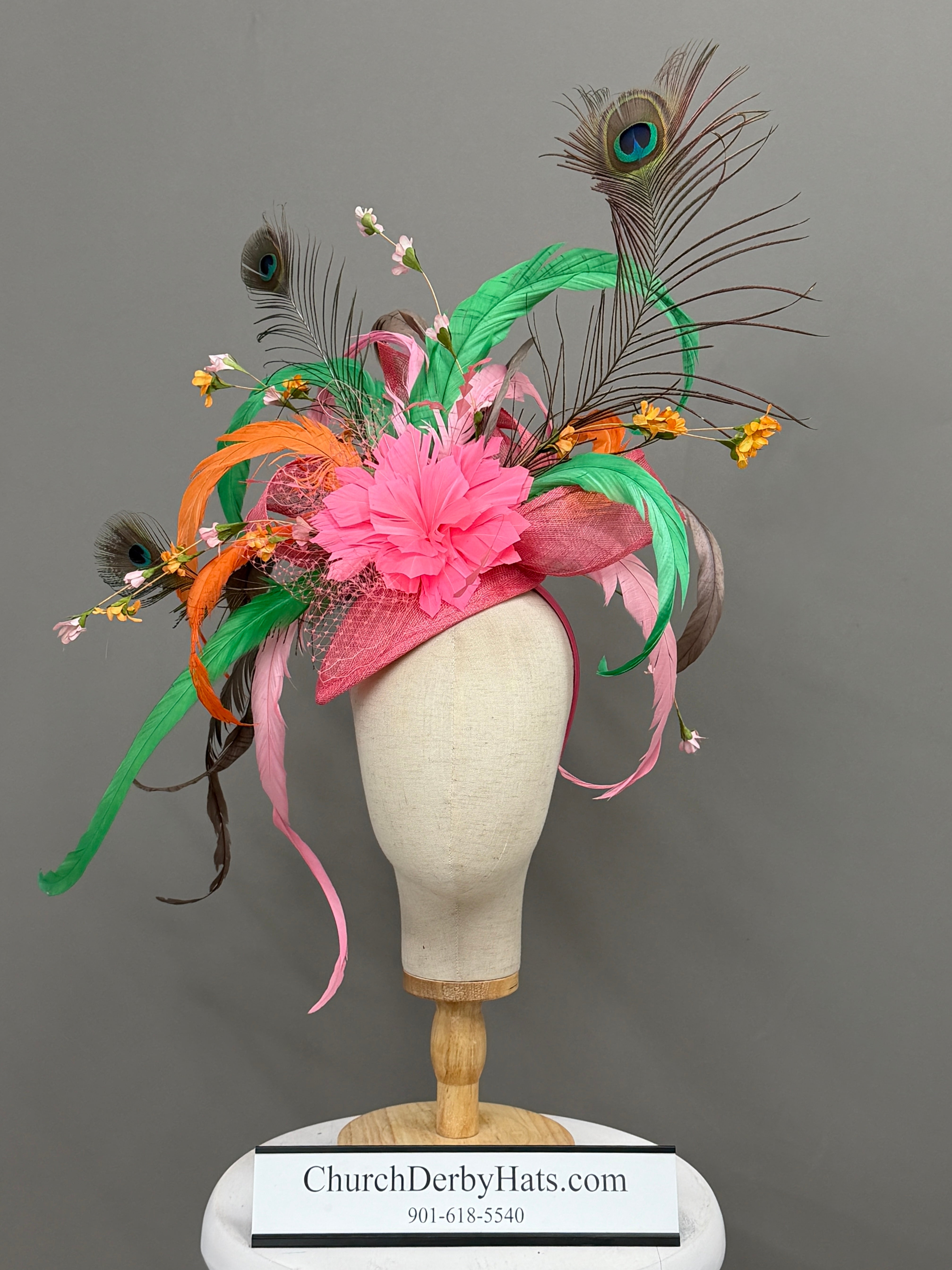 Persephone by Vance - Kentucky Derby Hat - Church Hat - Fascinator on Headband