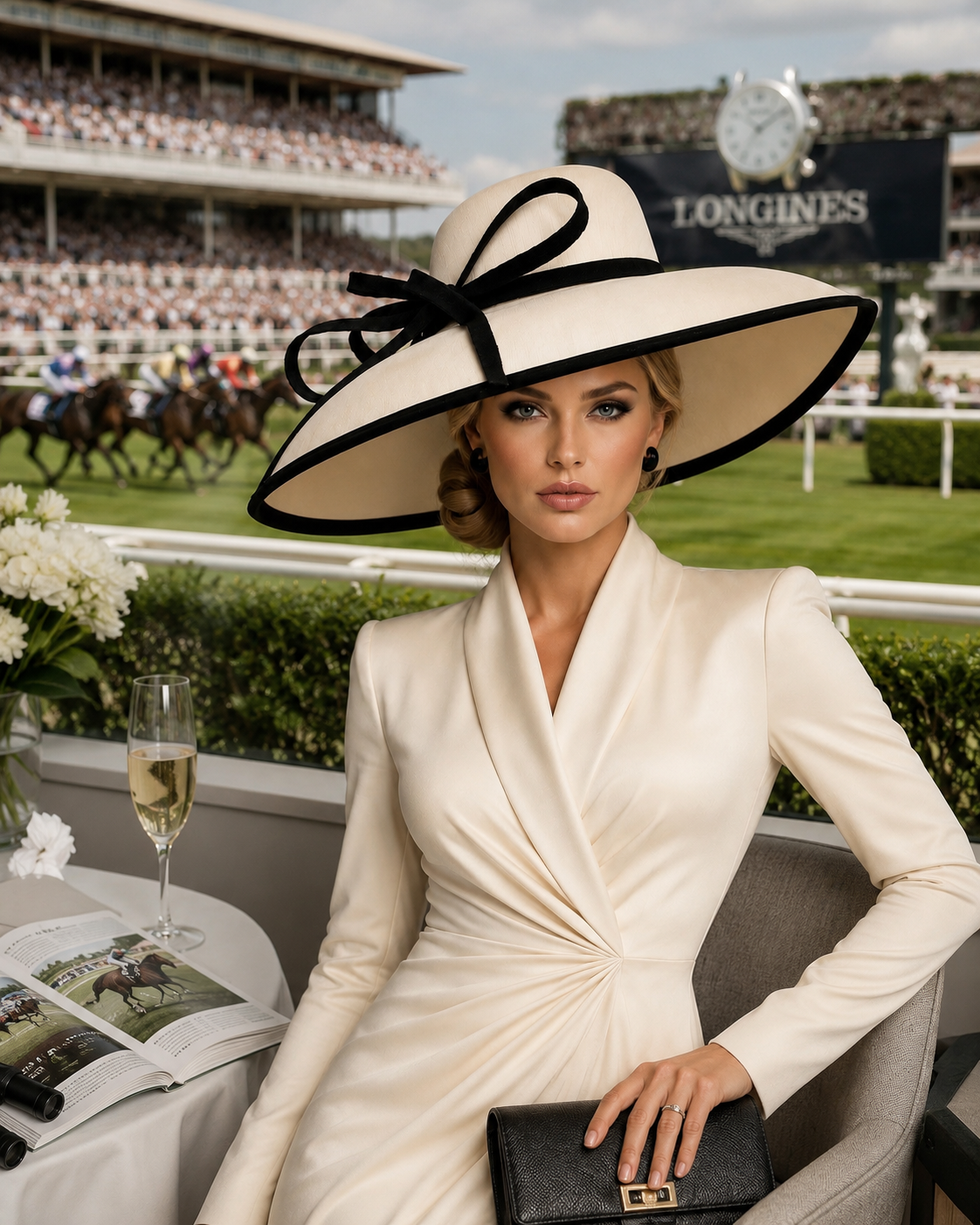 Audrey Ivory - Church Derby Hat