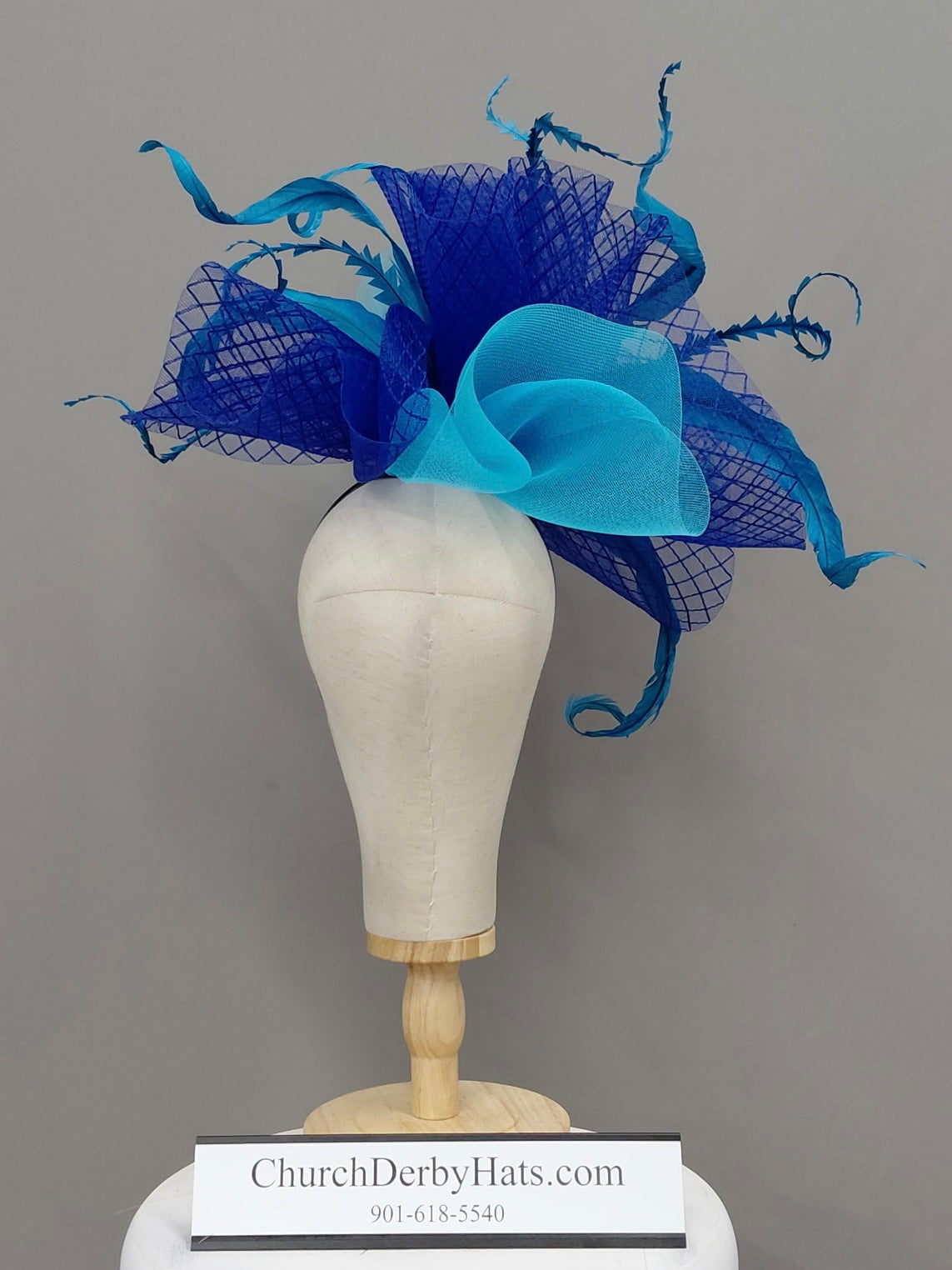 Miranda Fascinator on Headband - Kentucky Derby Hat