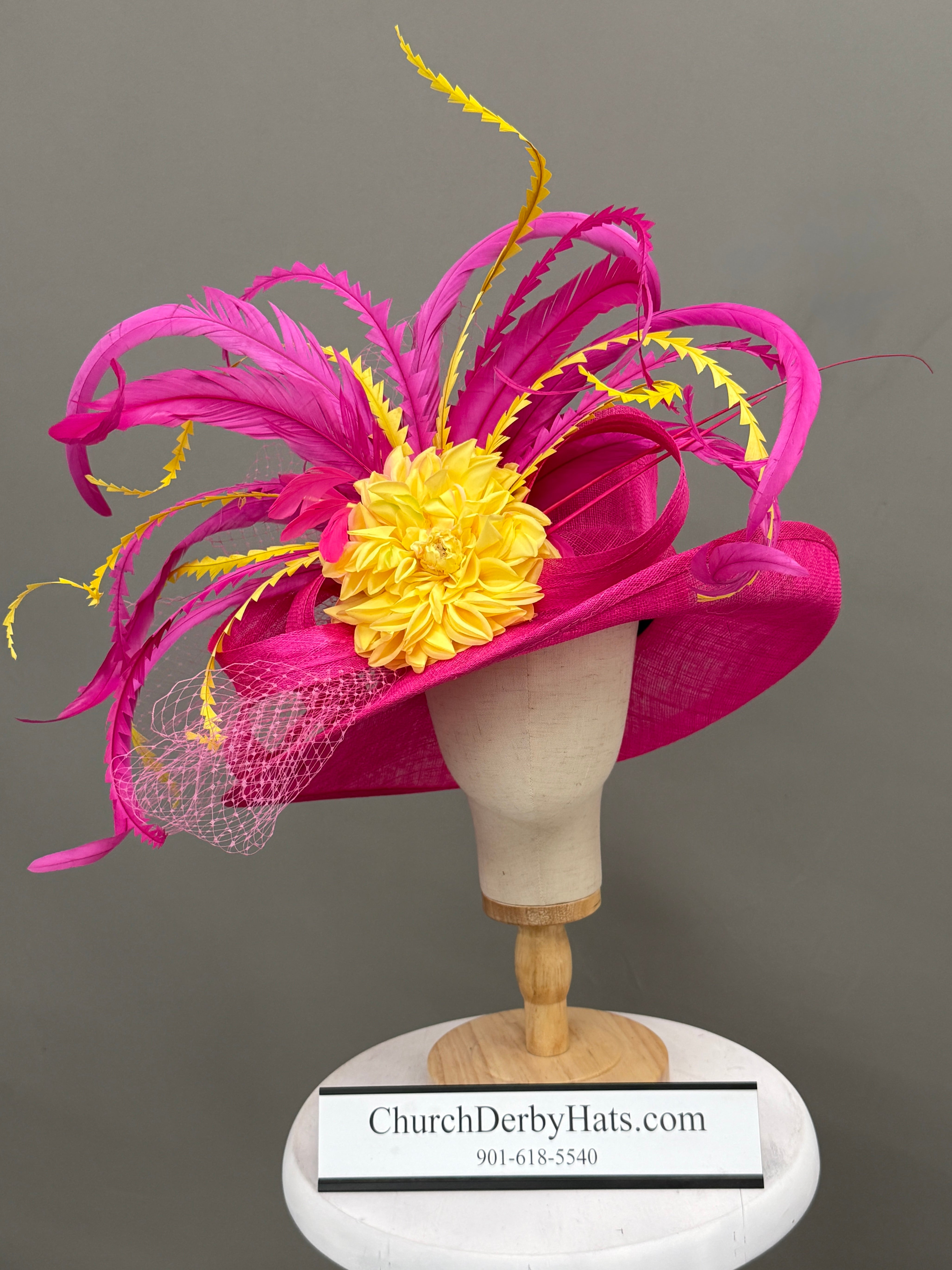 Sarah Hot Pink Yellow