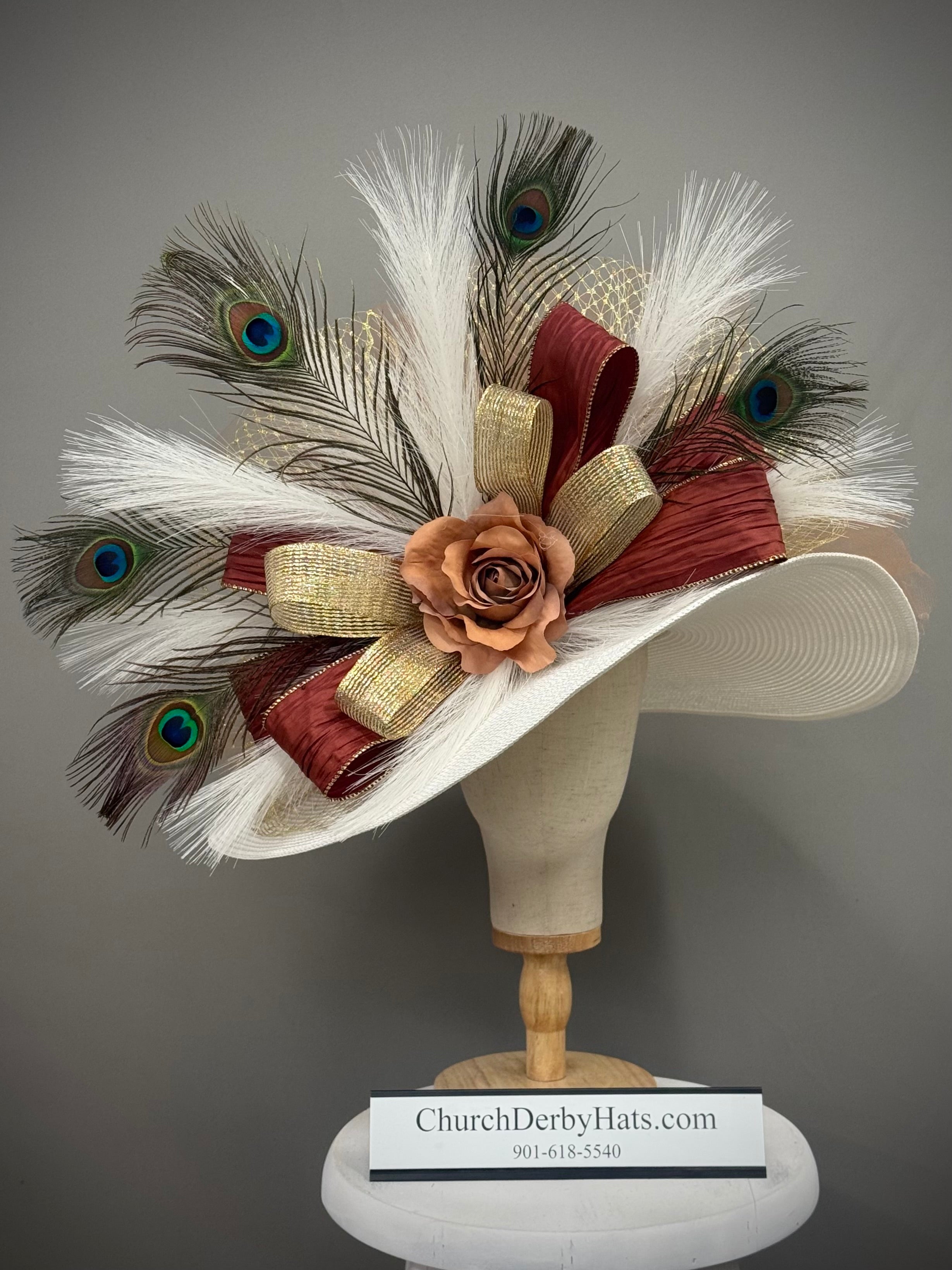 Autumn - Kentucky Derby Hat - Church Hat