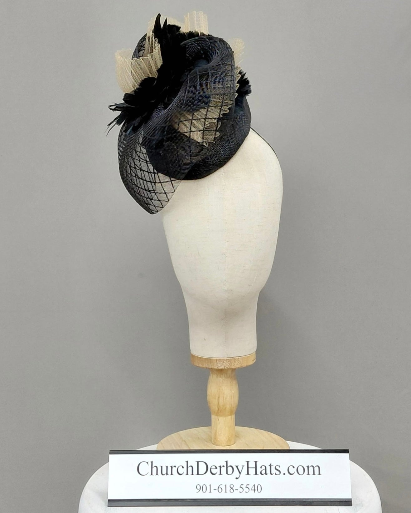 Consuelo Fascinator with Stretch-cord