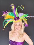 Mardi Gras Fascinator by Vance