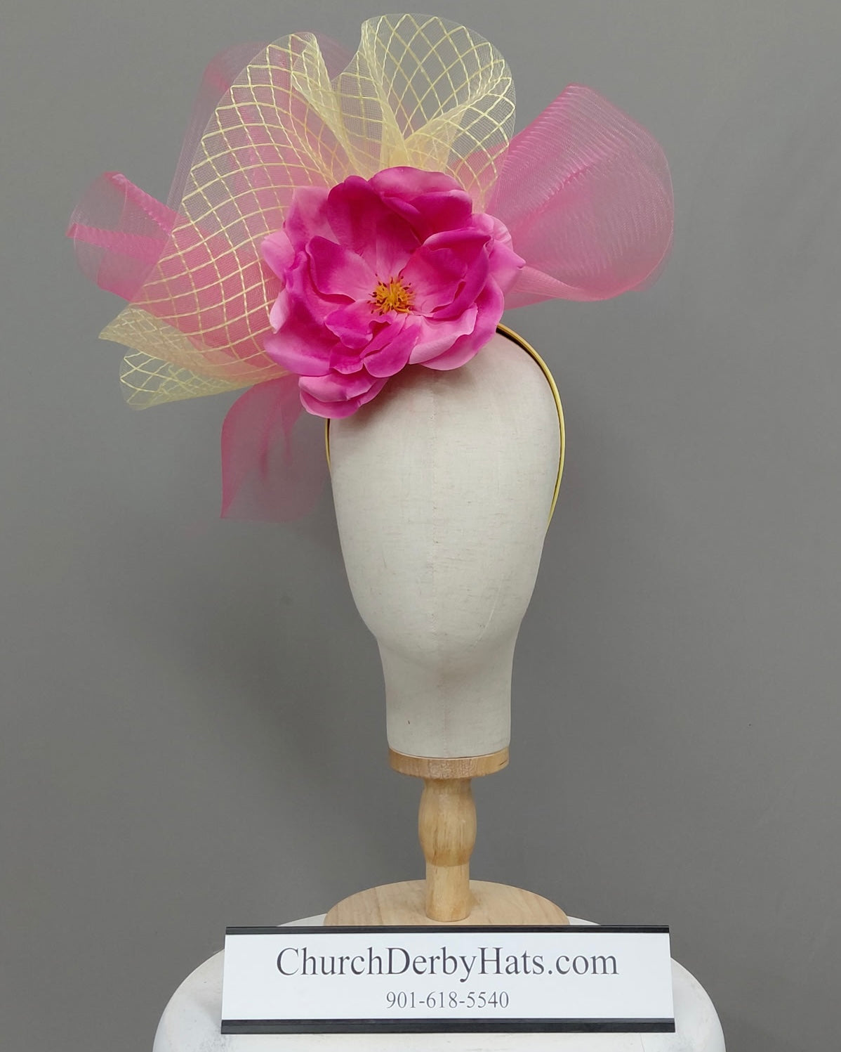 Carol - Kentucky Derby Fascinator on headband