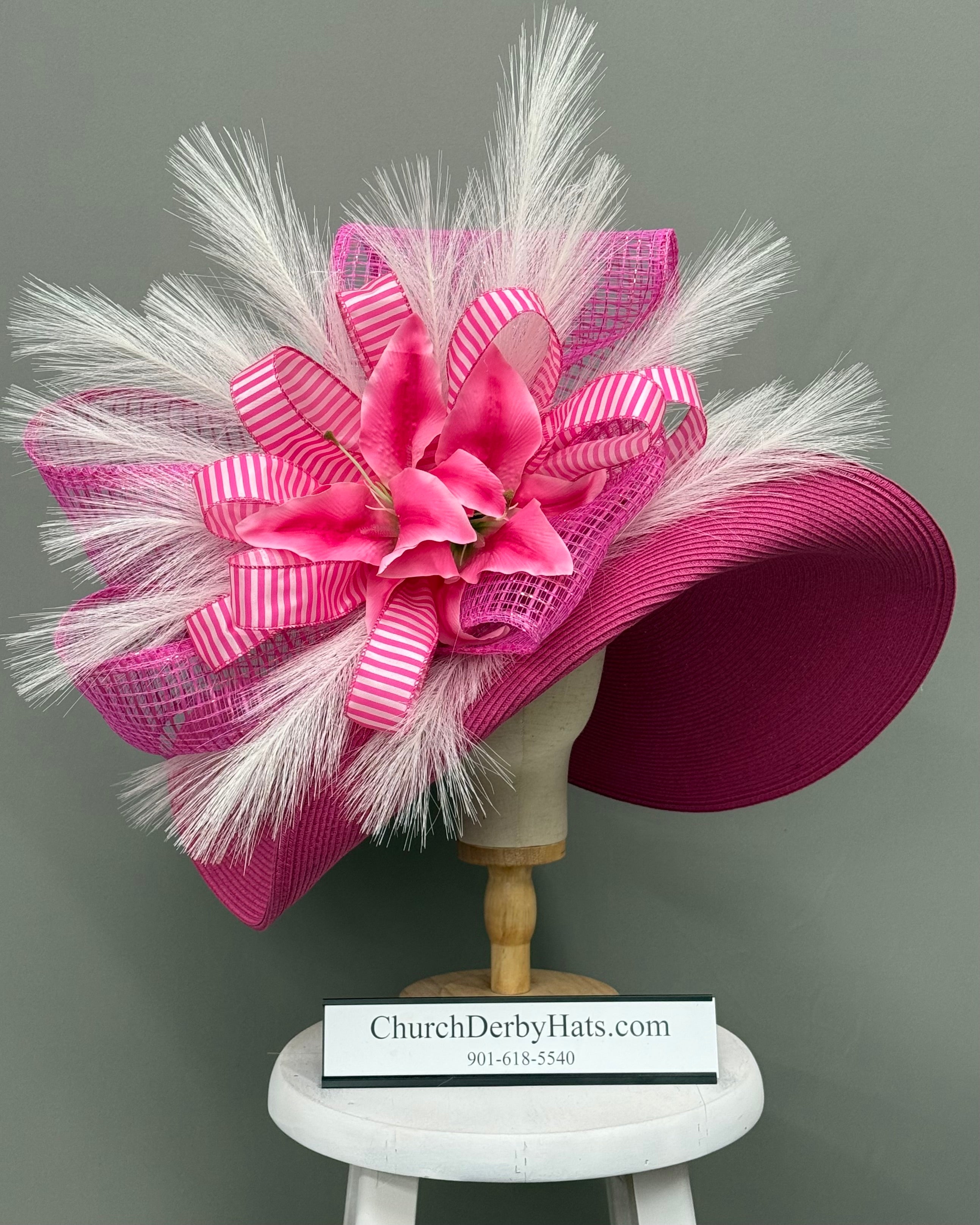 Lorelei Pink - Kentucky Derby Hat - Church Hat