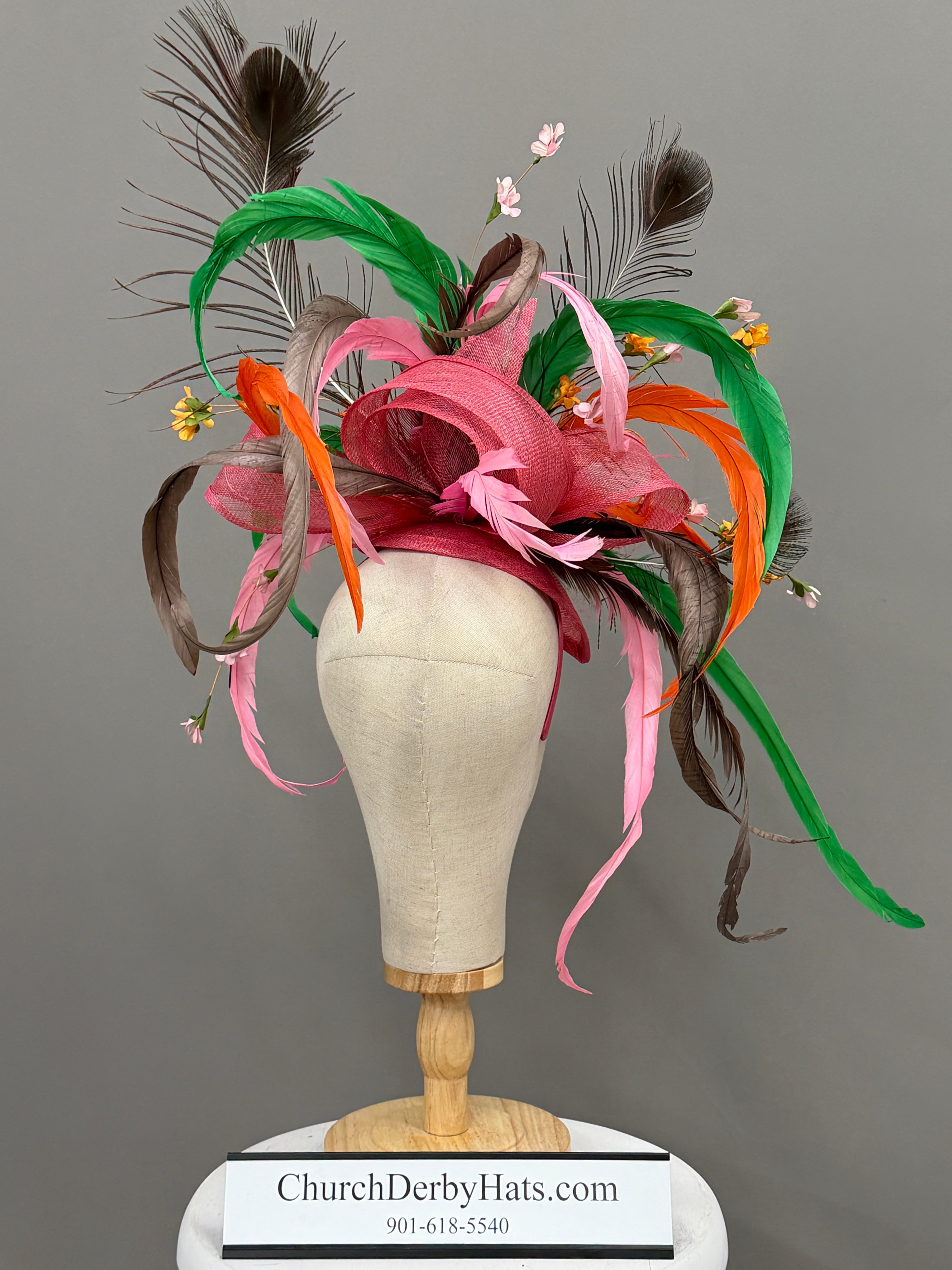 Persephone by Vance - Kentucky Derby Hat - Church Hat - Fascinator on Headband